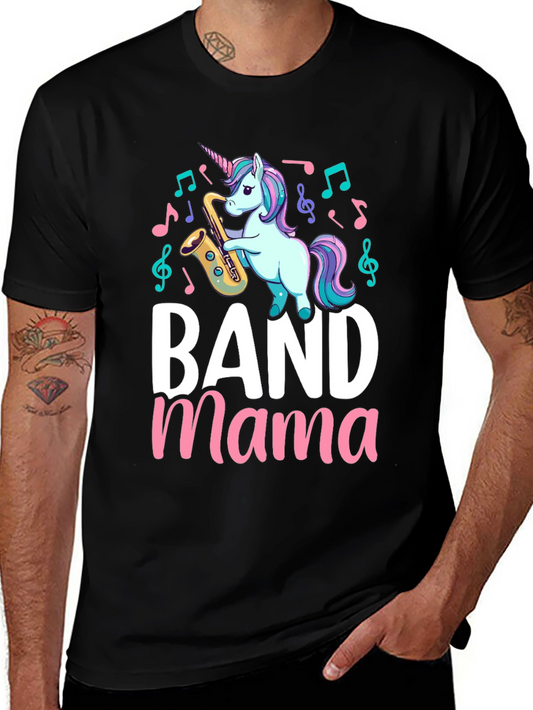 Band Mama Unicorn Saxophone T-Shirt
