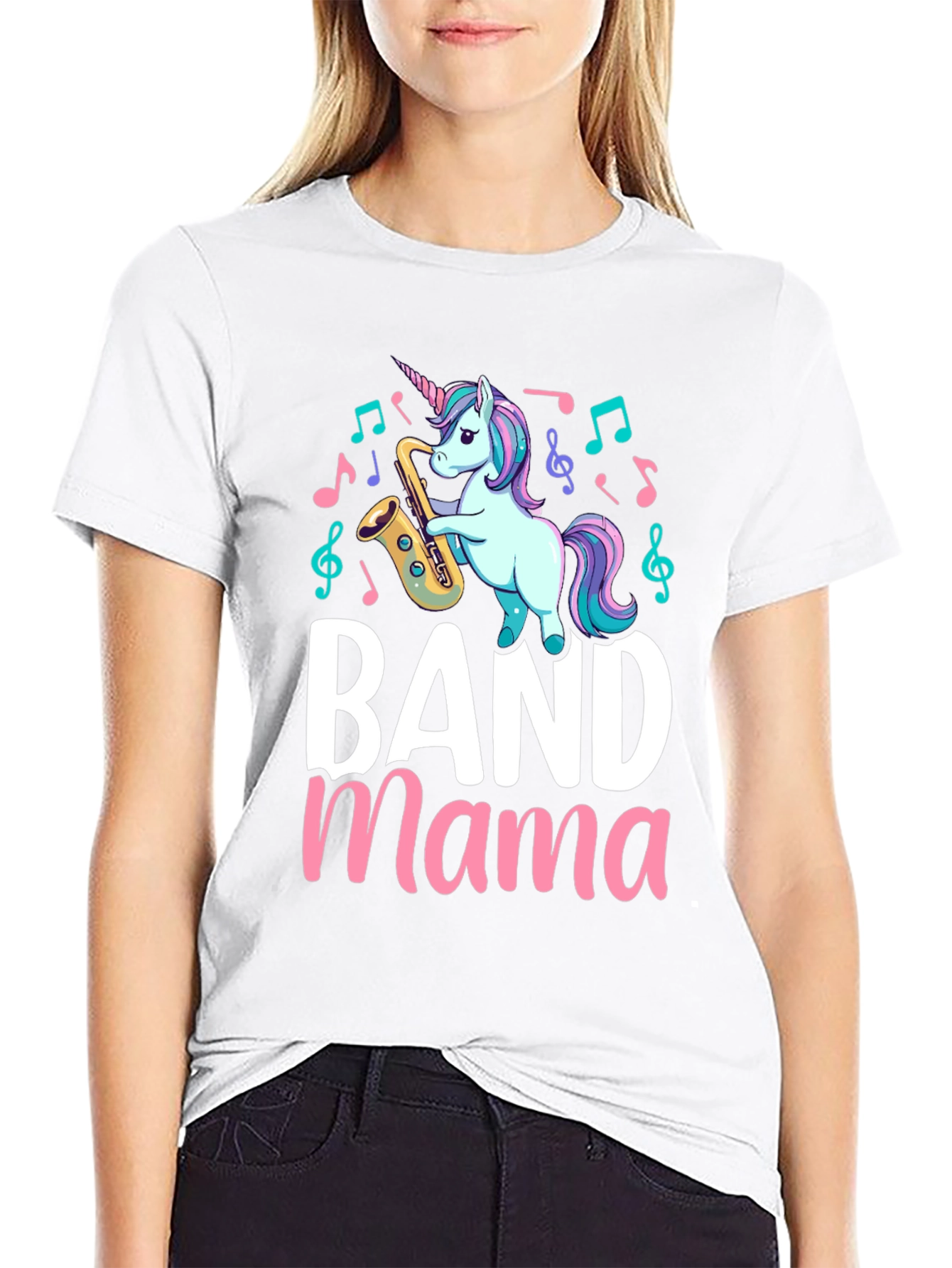 Band Mama Unicorn Saxophone T-Shirt