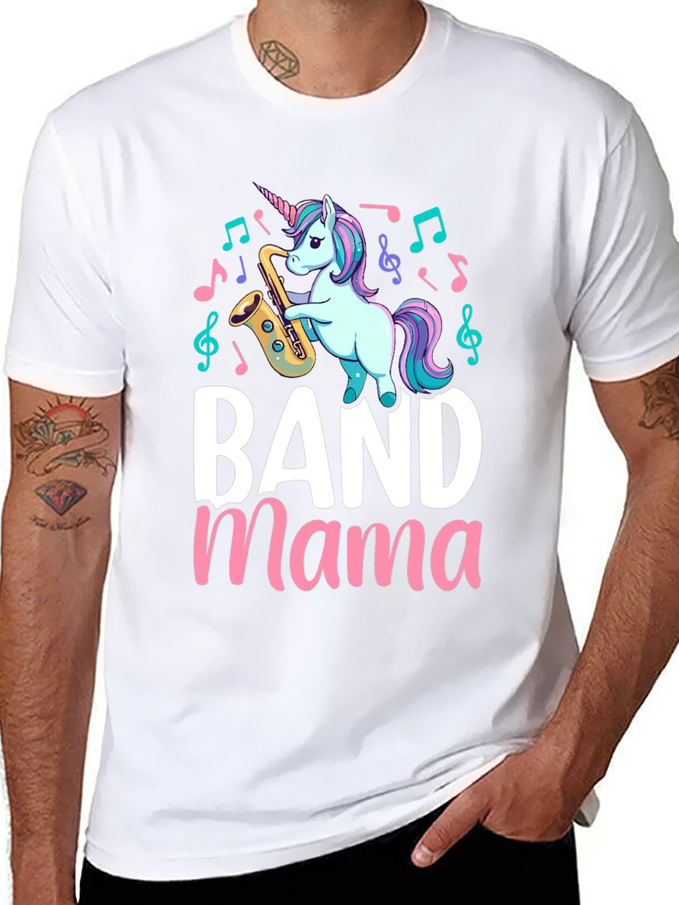 Band Mama Unicorn Saxophone T-Shirt