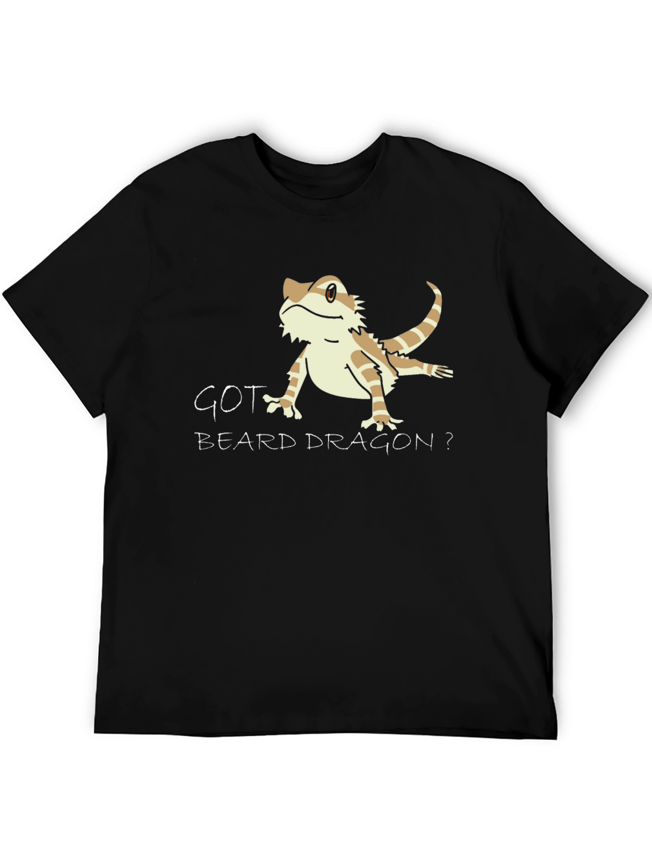 Got Beard Dragon? Black Graphic T-Shirt