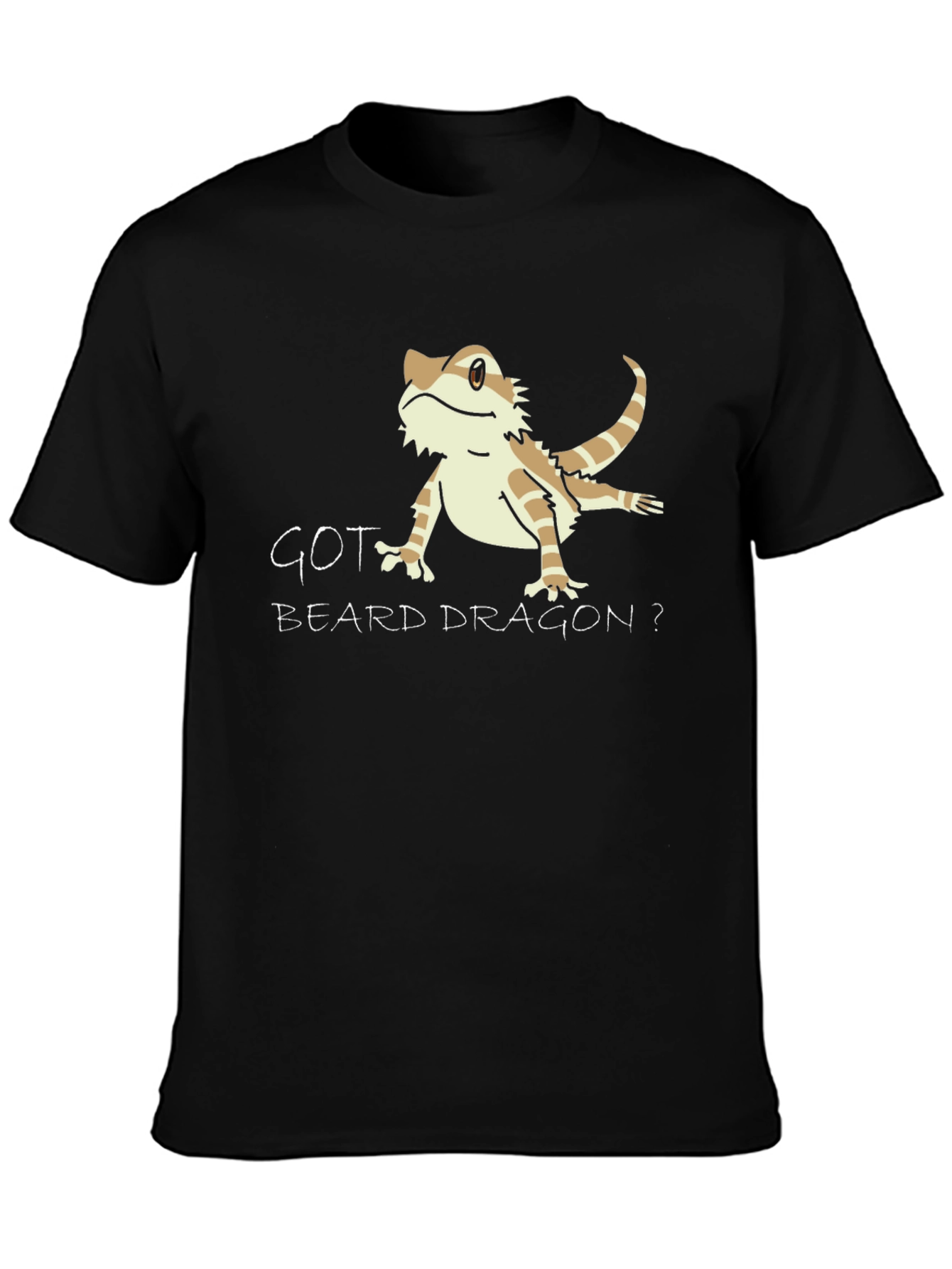 Got Beard Dragon? Black Graphic T-Shirt