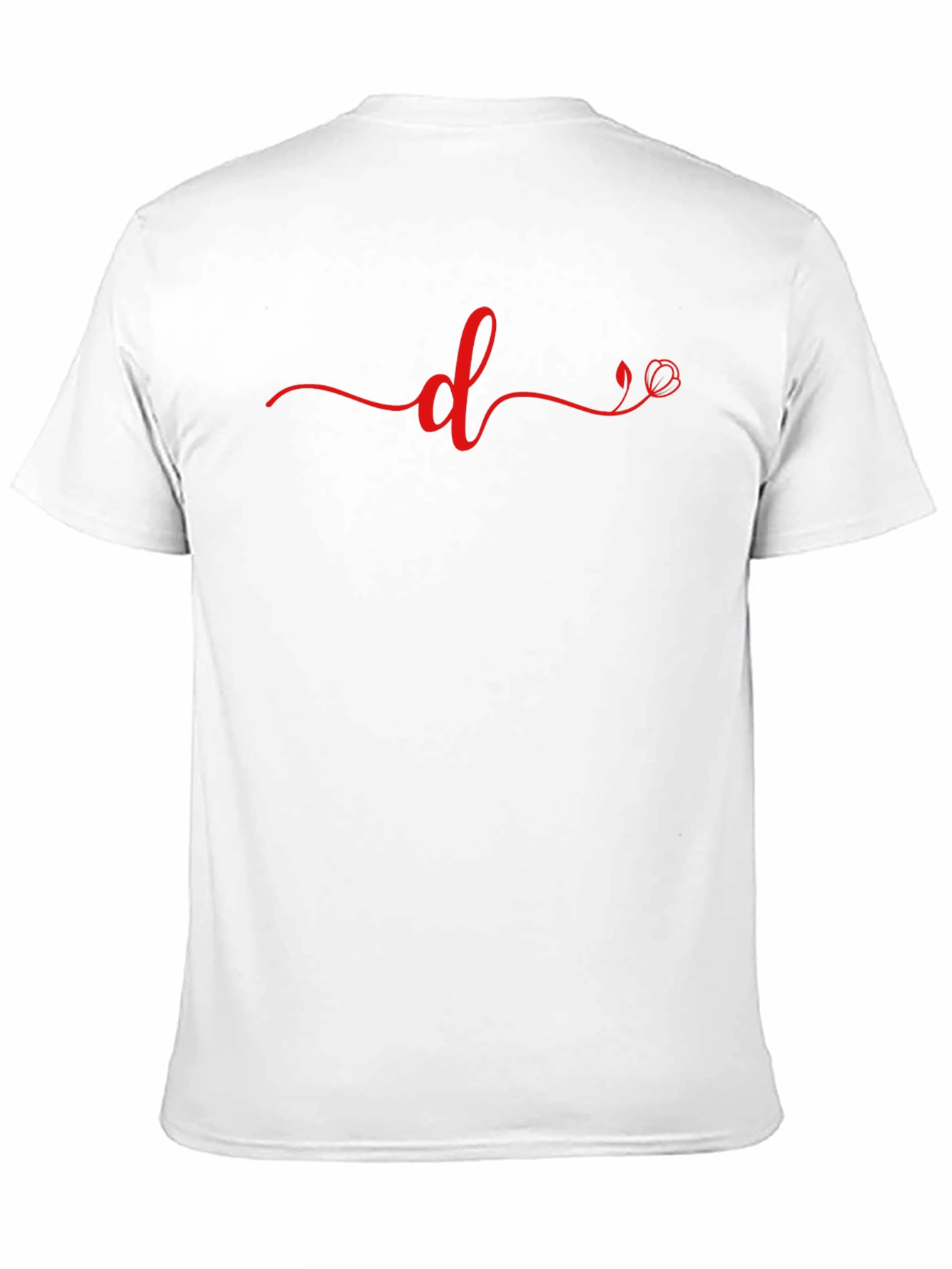 Elegant Black Tee with Floral d Design