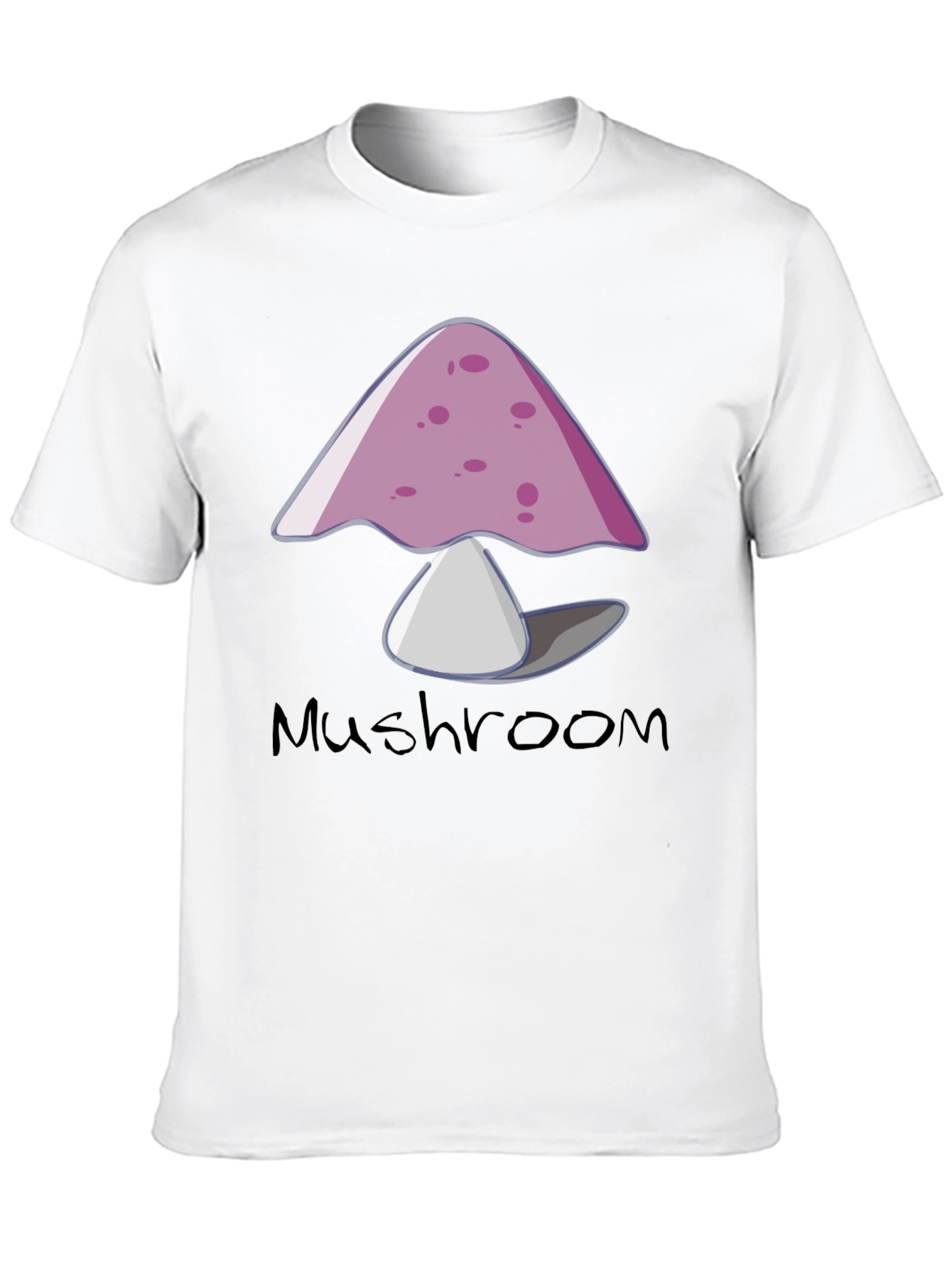Mushroom Graphic Tee - Trendy Black T-Shirt