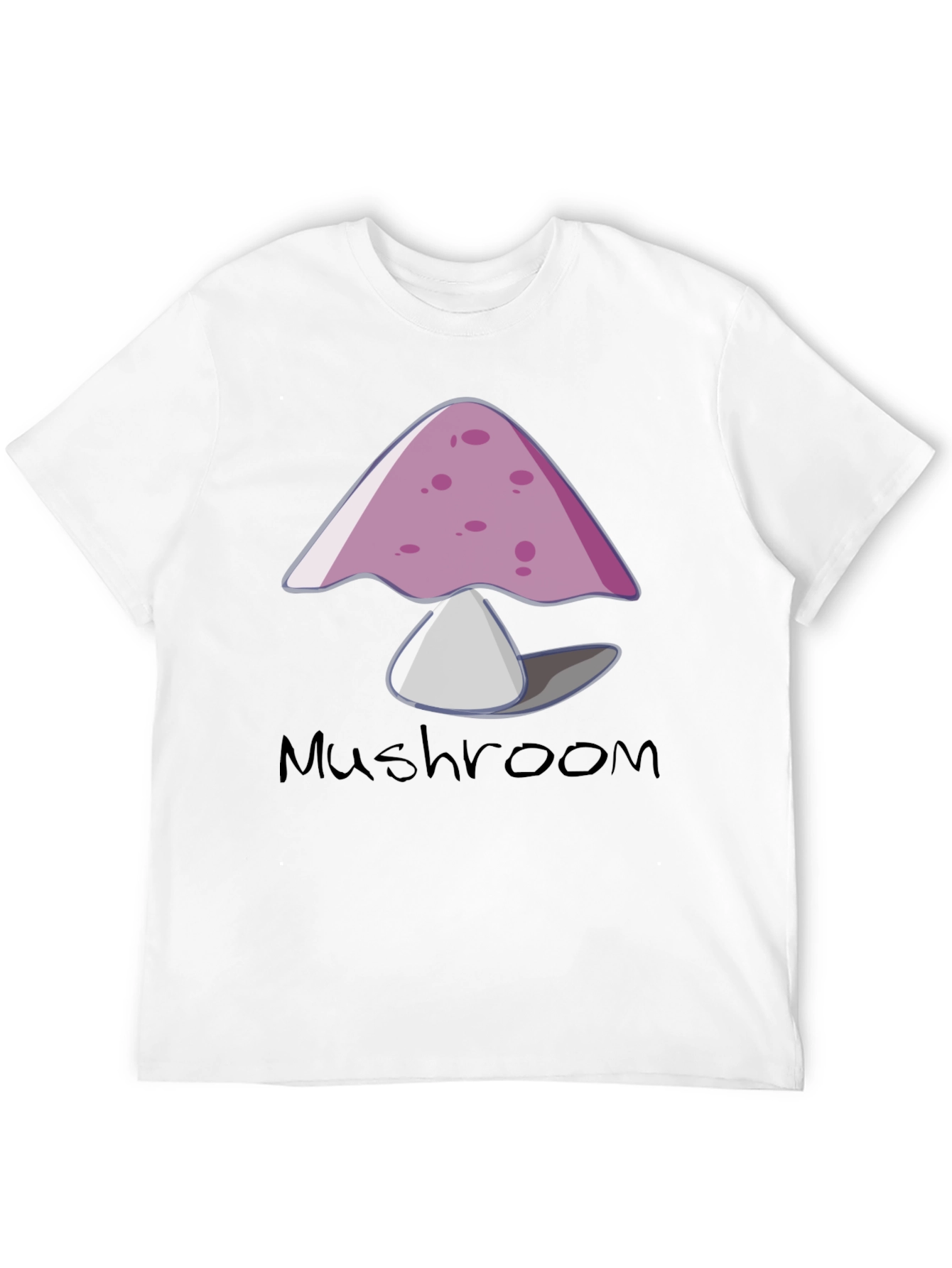Mushroom Graphic Tee - Trendy Black T-Shirt