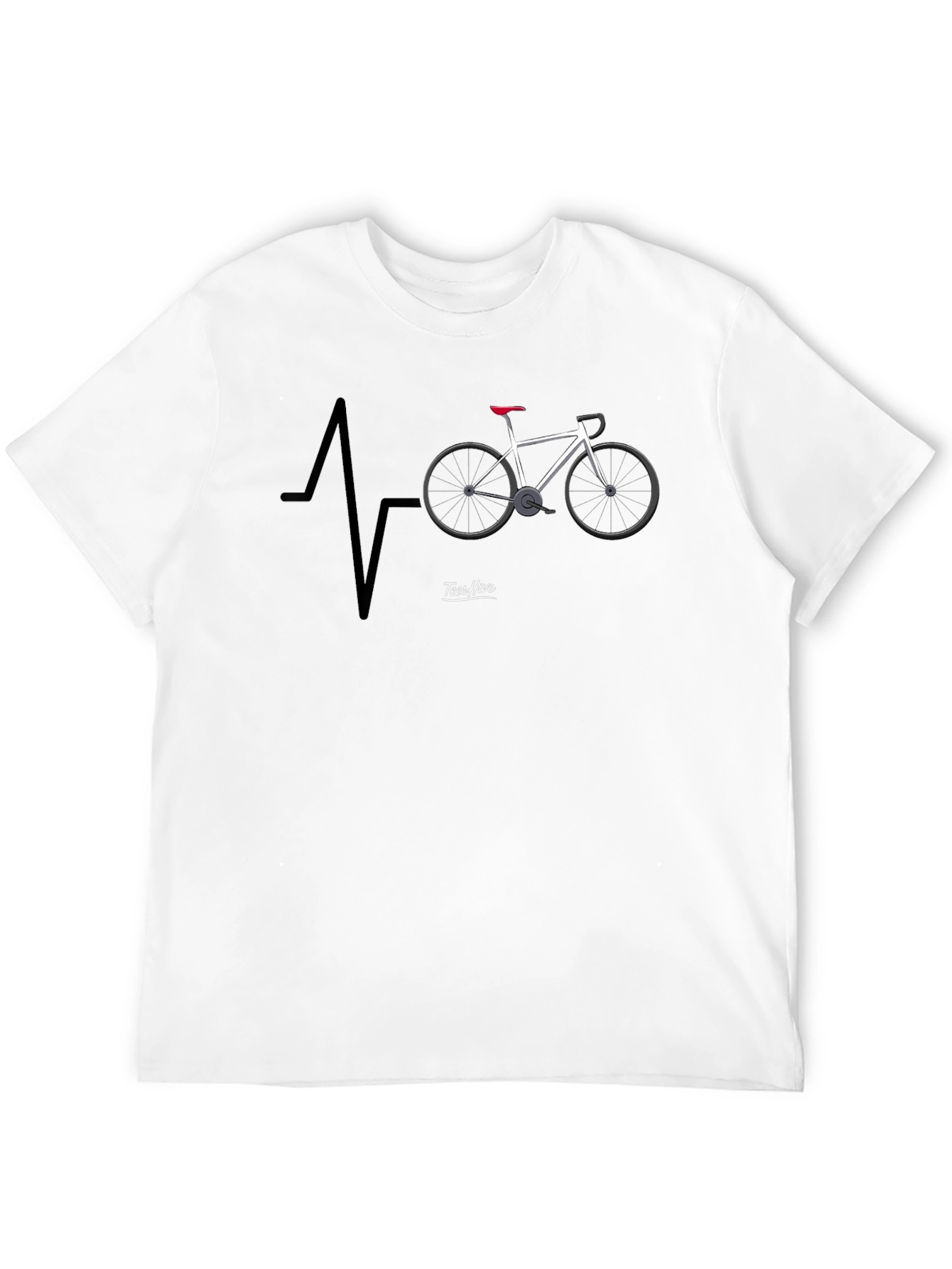 Cycling Heartbeat T-Shirt - Ride Your Passion