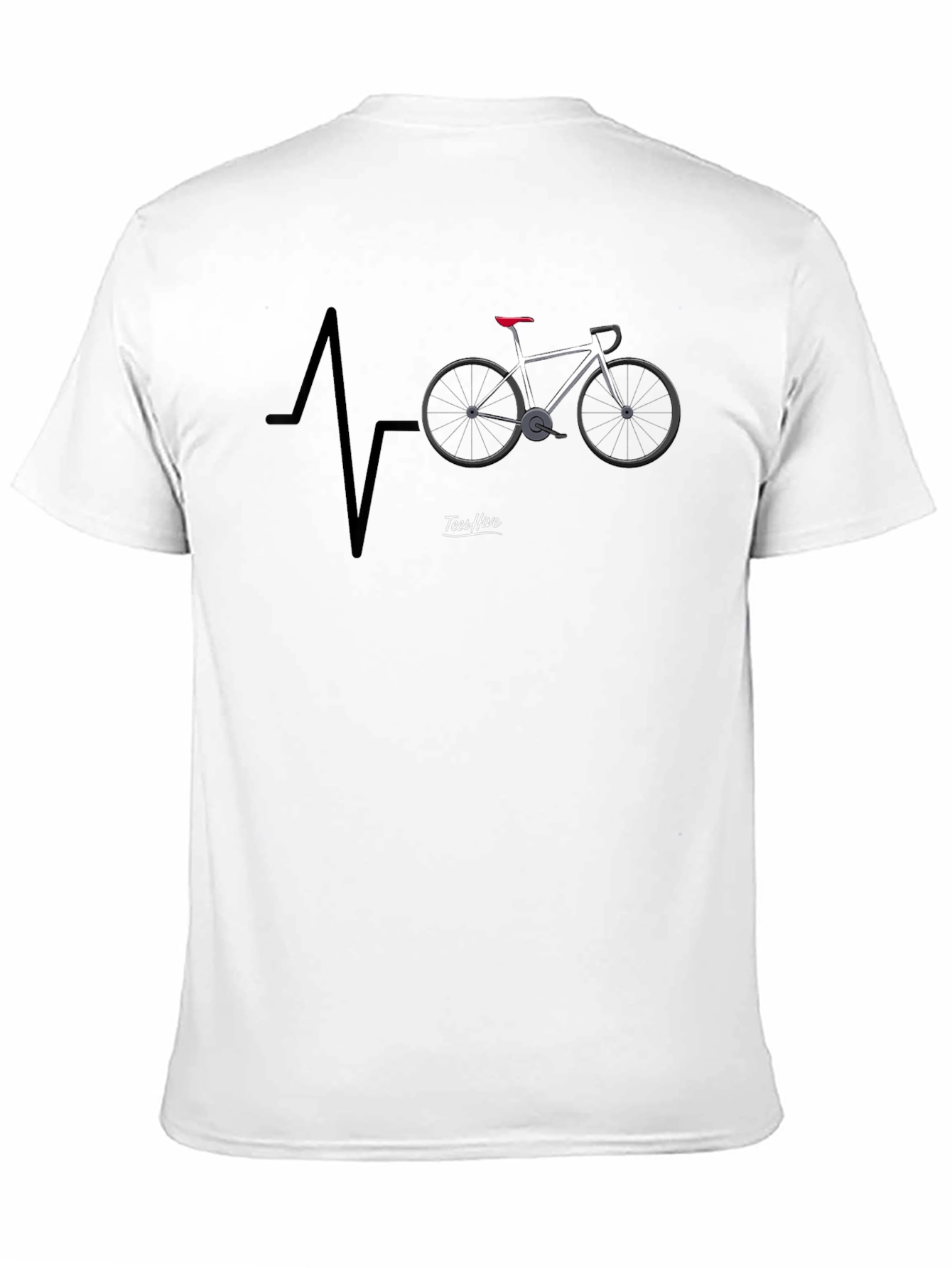 Cycling Heartbeat T-Shirt - Ride Your Passion