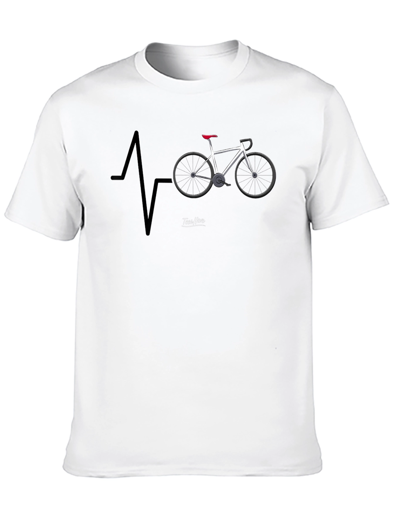 Cycling Heartbeat T-Shirt - Ride Your Passion