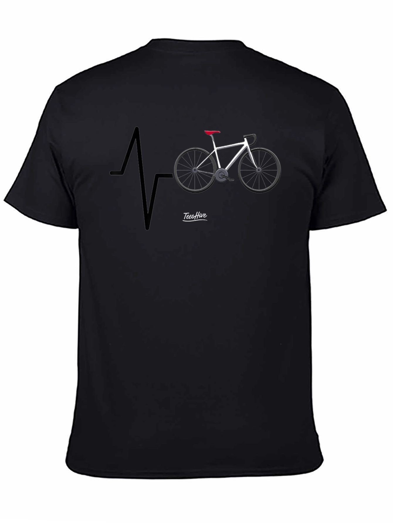 Cycling Heartbeat T-Shirt - Ride Your Passion