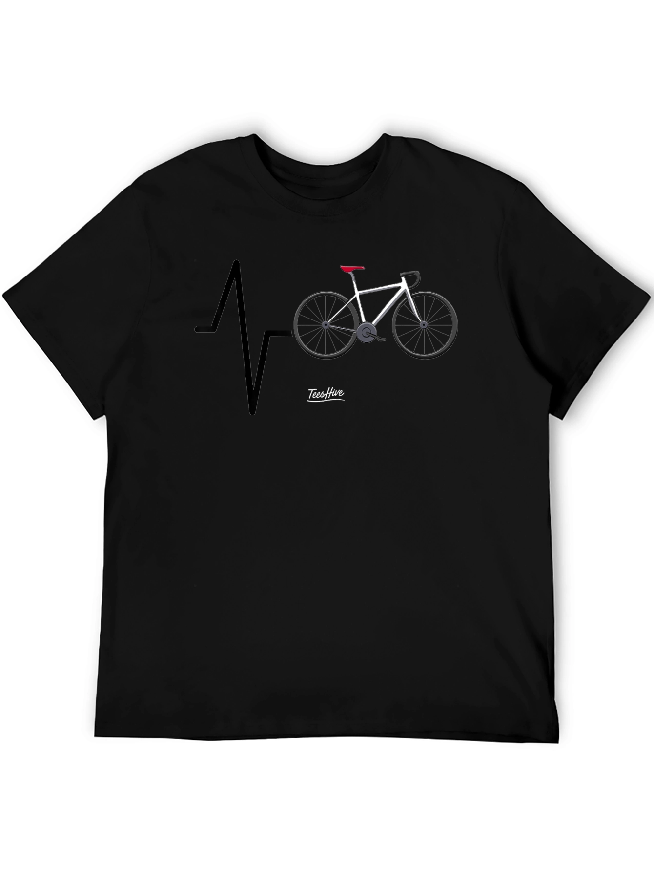 Cycling Heartbeat T-Shirt - Ride Your Passion