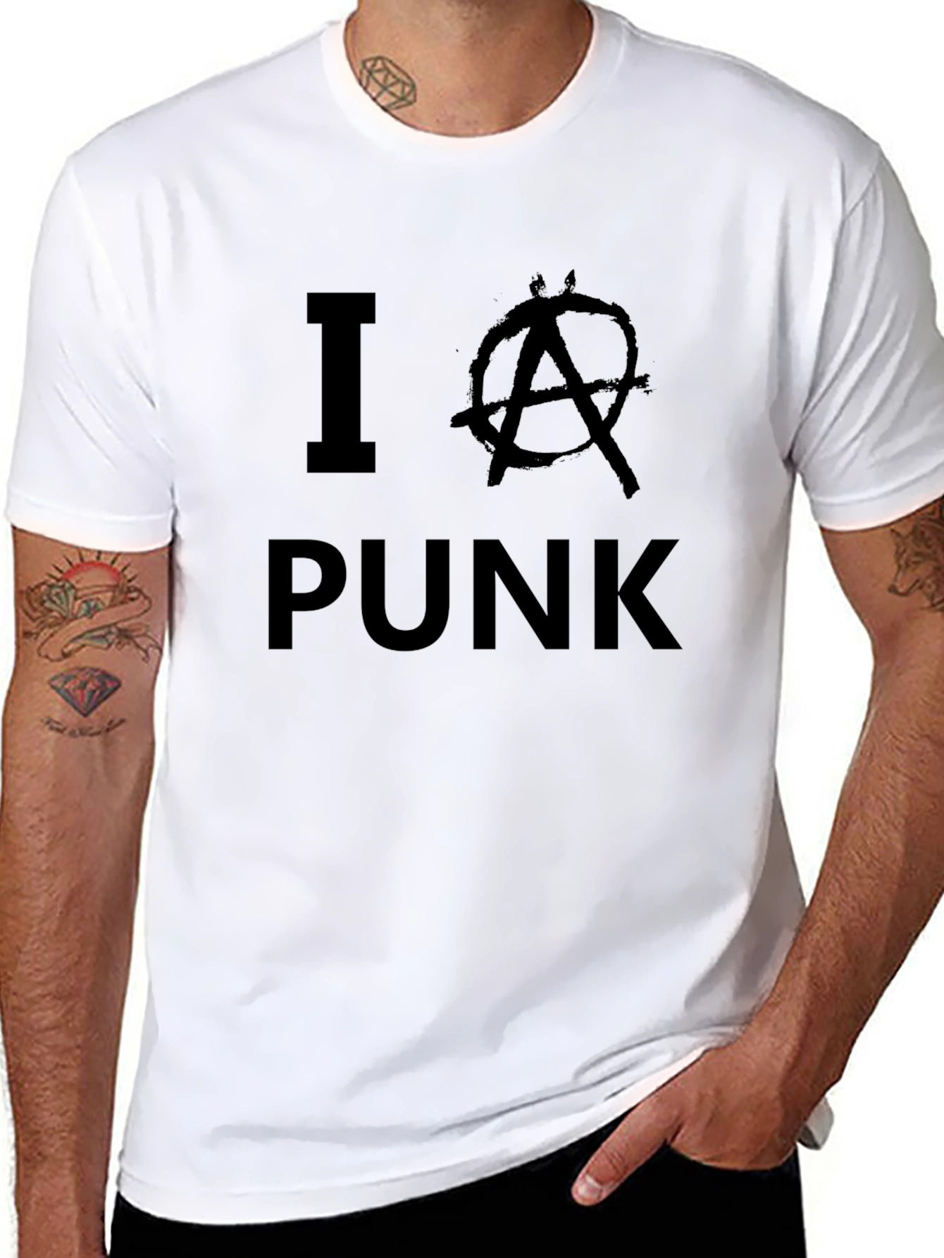 I Anarchy Punk Graphic T-Shirt