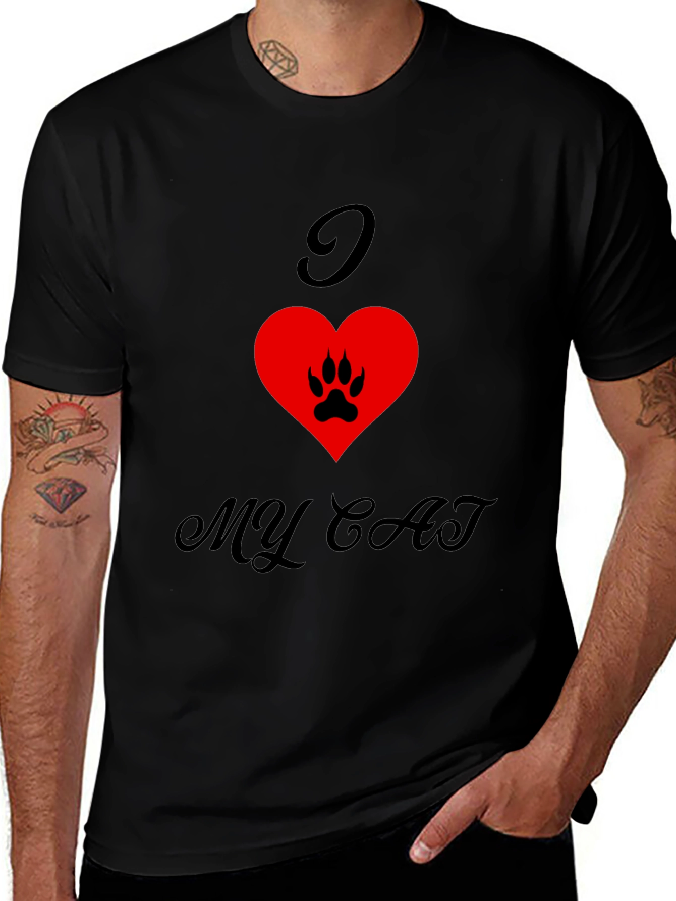 I Love My Cat T-Shirt - Unisex Graphic Tee