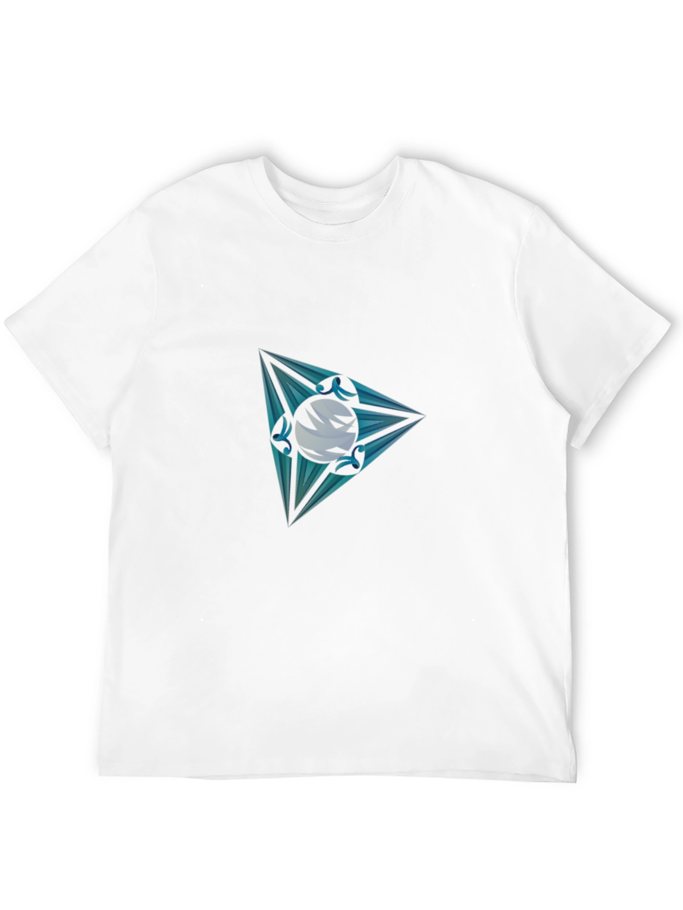 Mens Graphic Tee - Triangle Orb Design