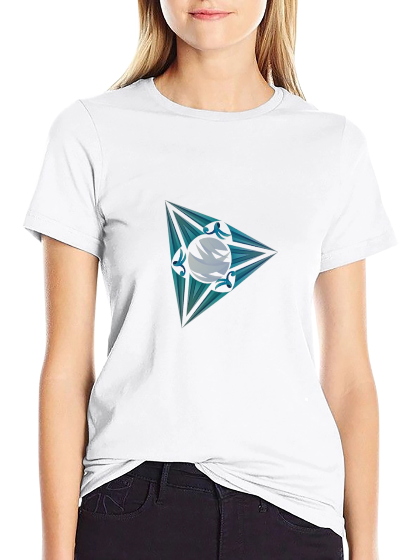Mens Graphic Tee - Triangle Orb Design