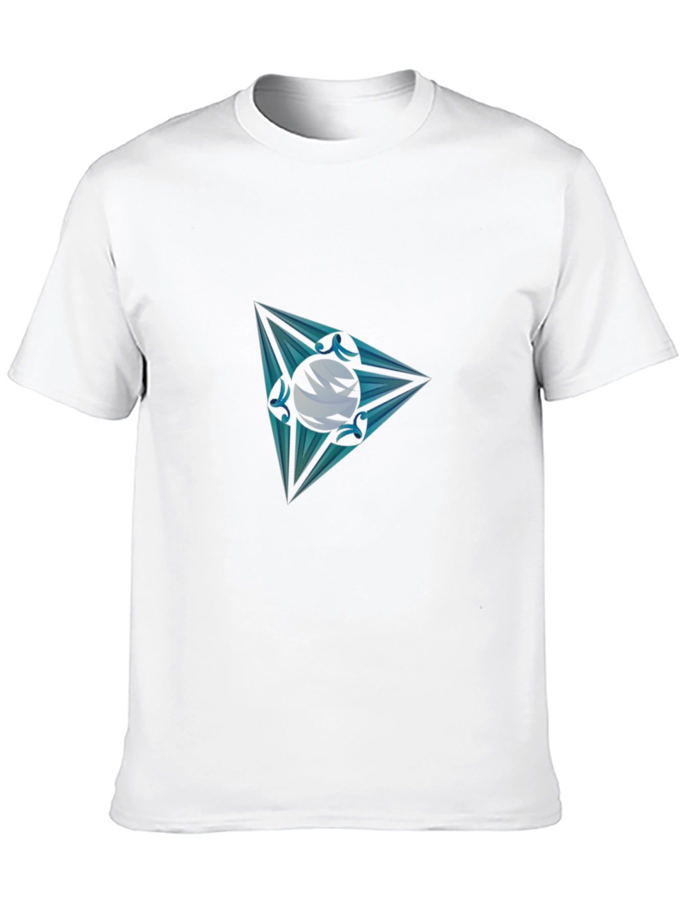 Mens Graphic Tee - Triangle Orb Design