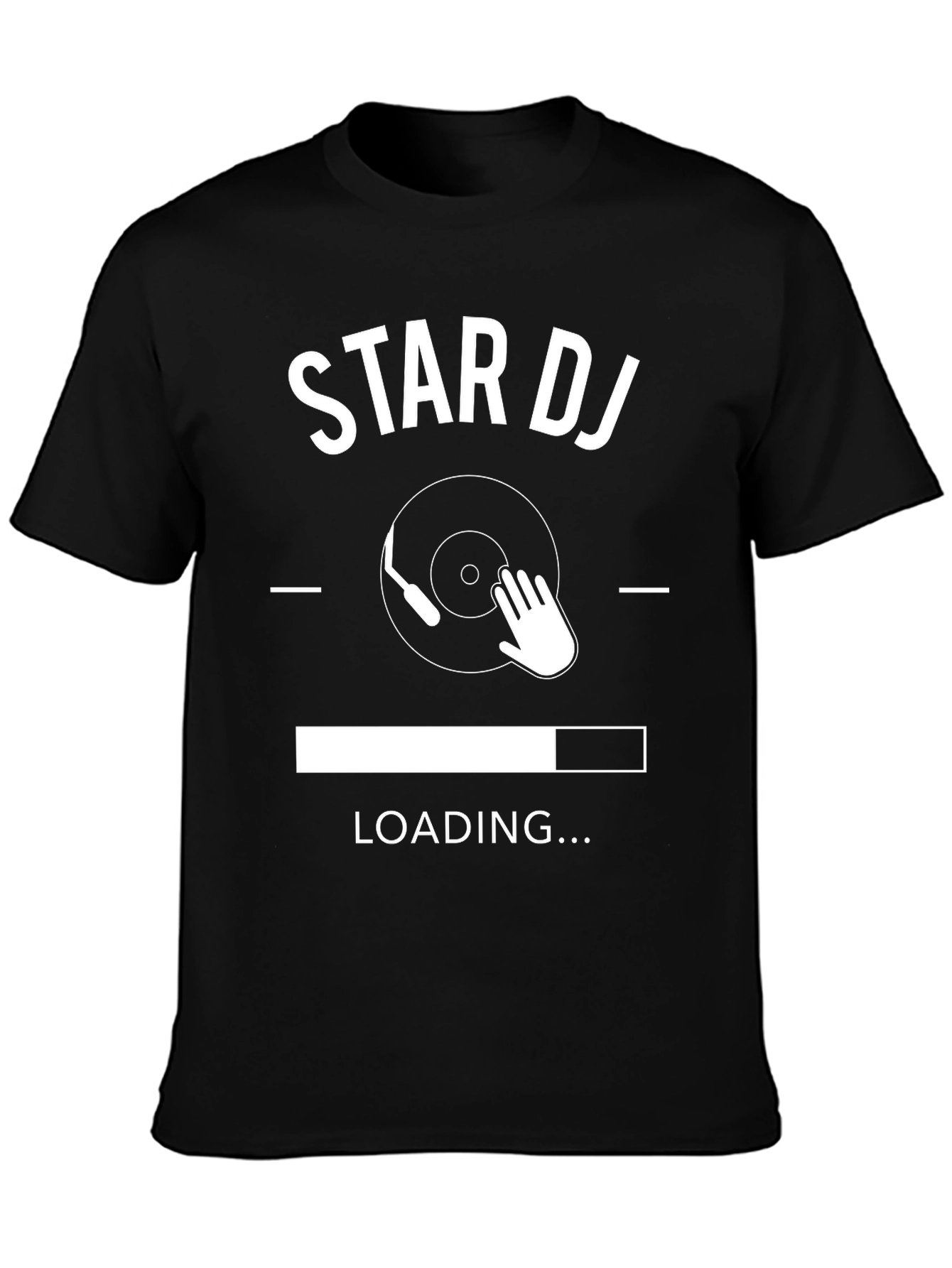 Star DJ Loading T-Shirt - Black