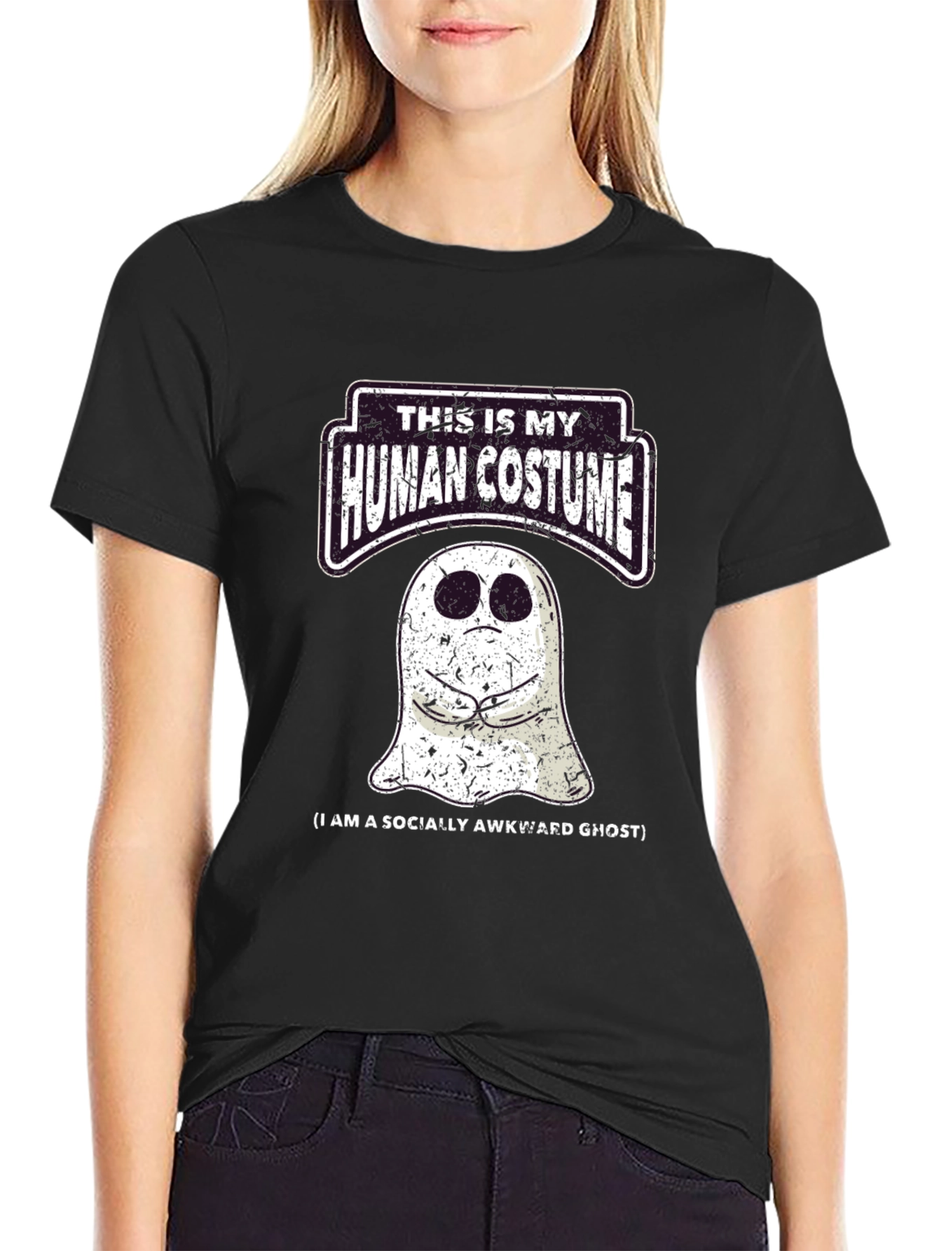 Socially Awkward Ghost Graphic Tee
