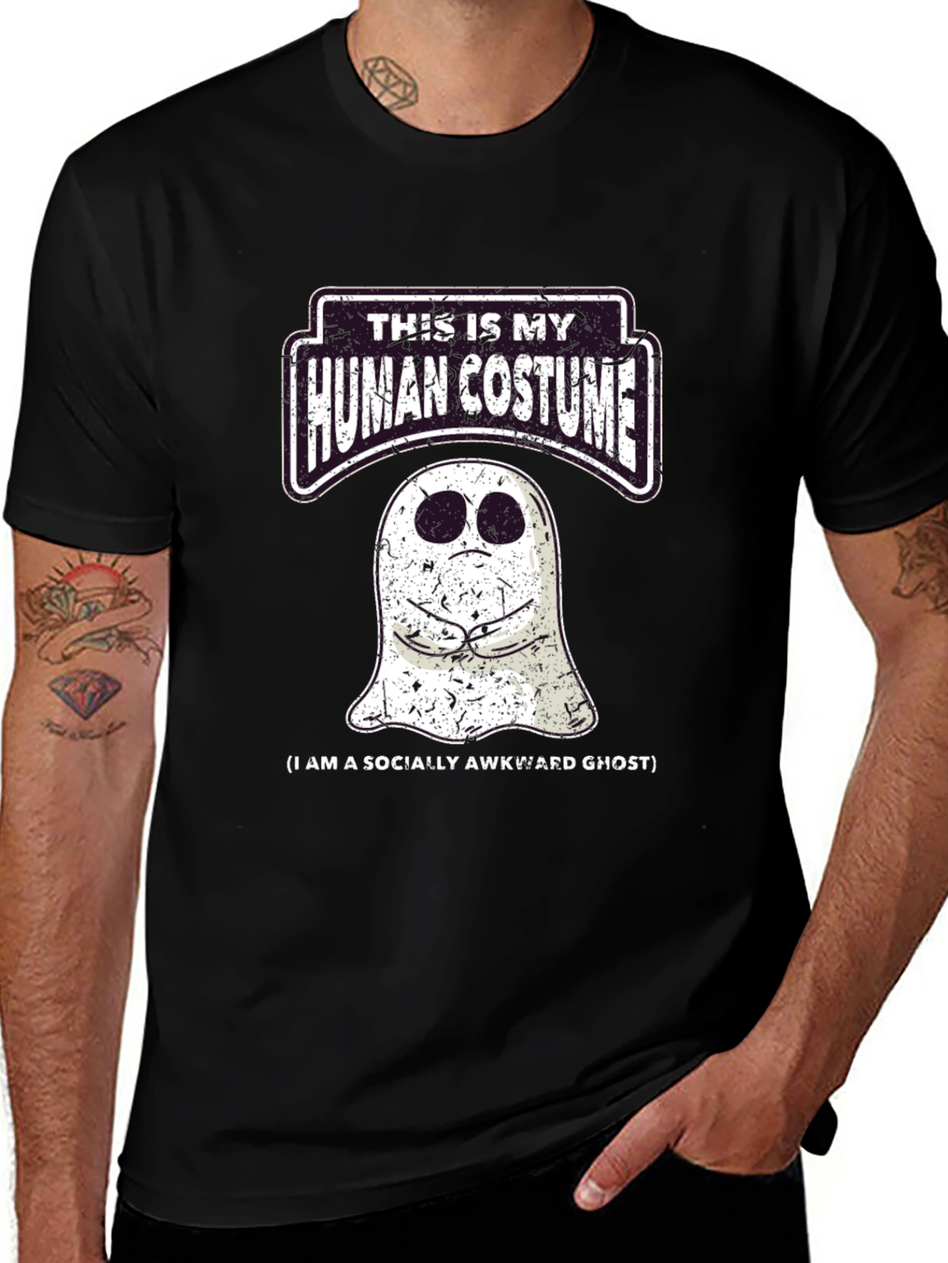 Socially Awkward Ghost Graphic Tee