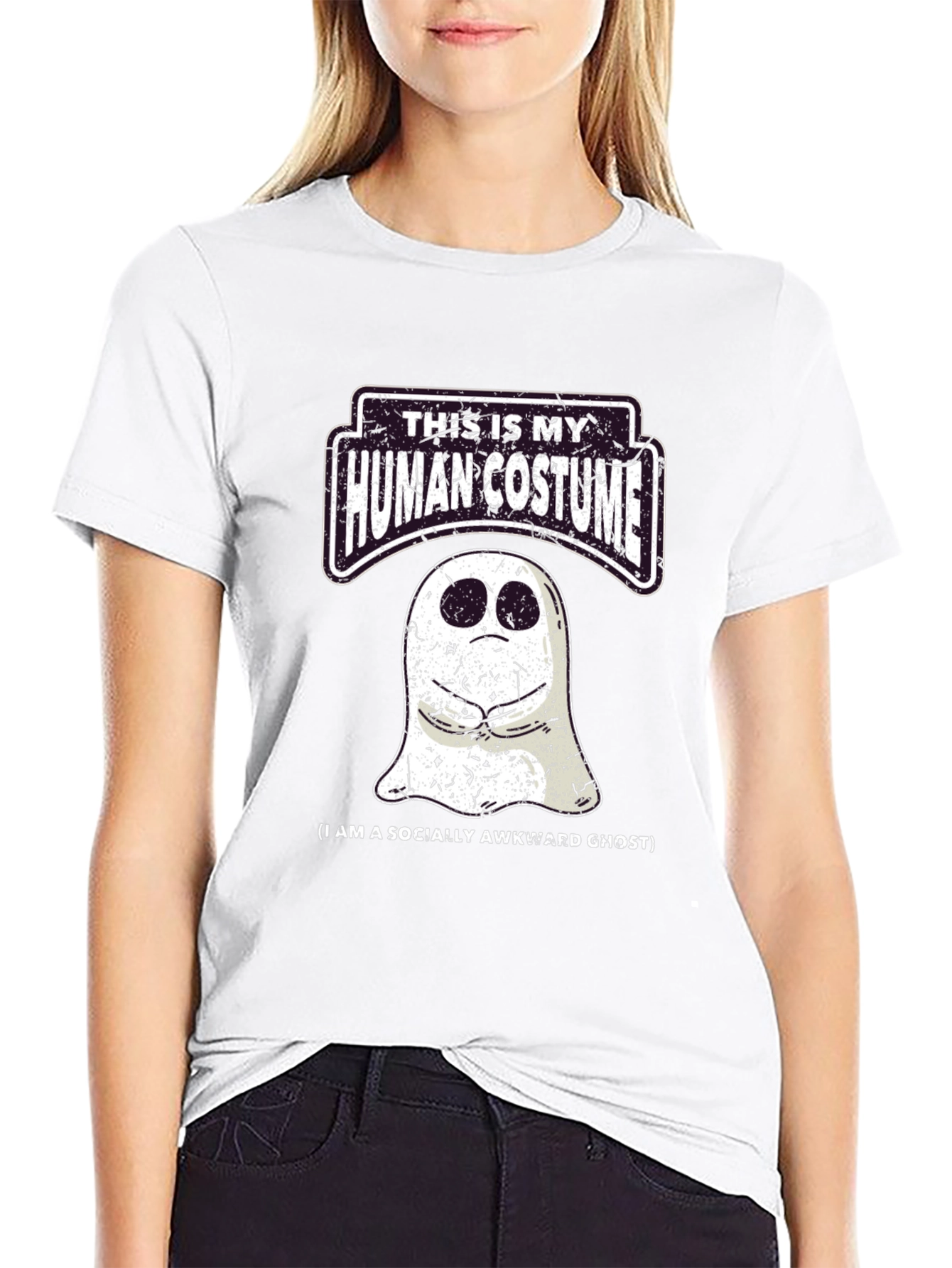 Socially Awkward Ghost Graphic Tee