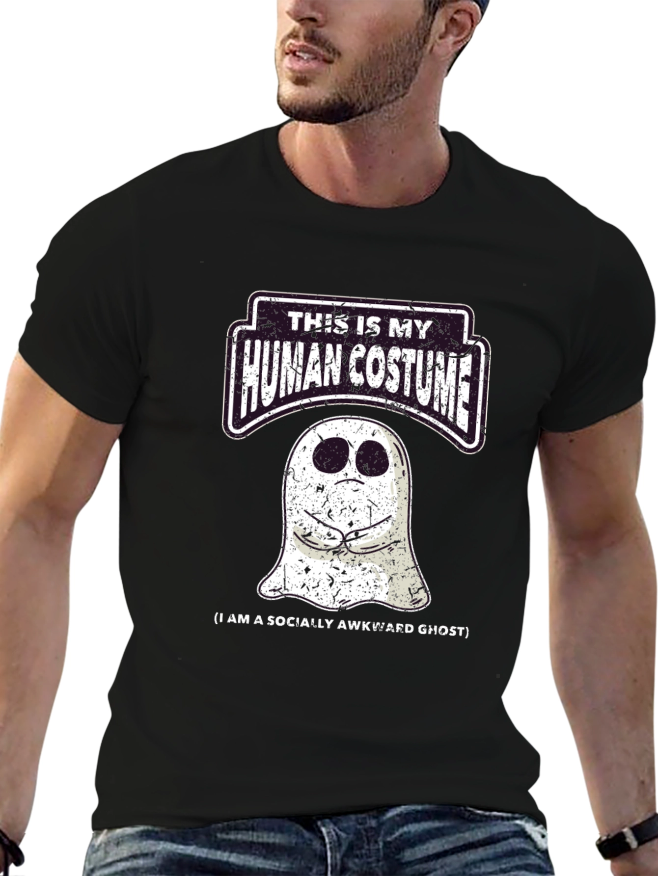 Socially Awkward Ghost Graphic Tee