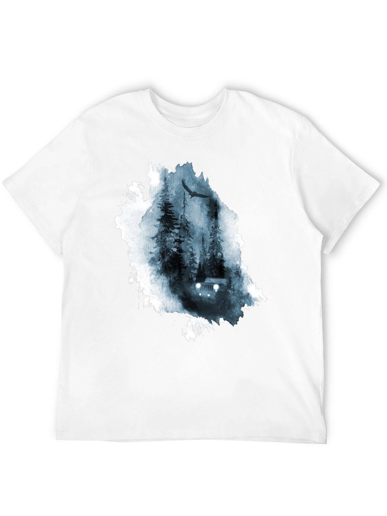 Nature Jeep Graphic Tee - Black