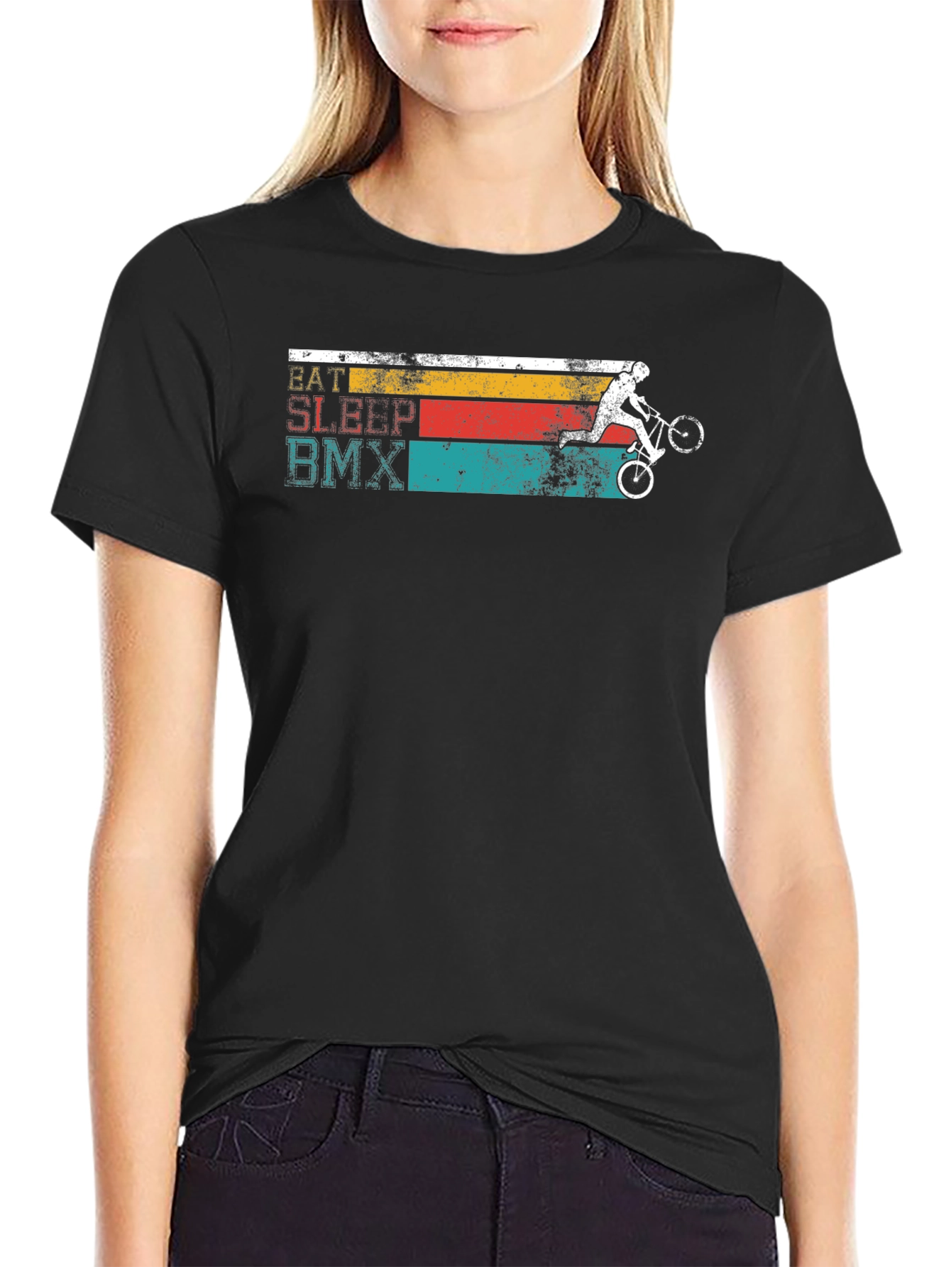 Eat Sleep BMX T-Shirt - Retro Style