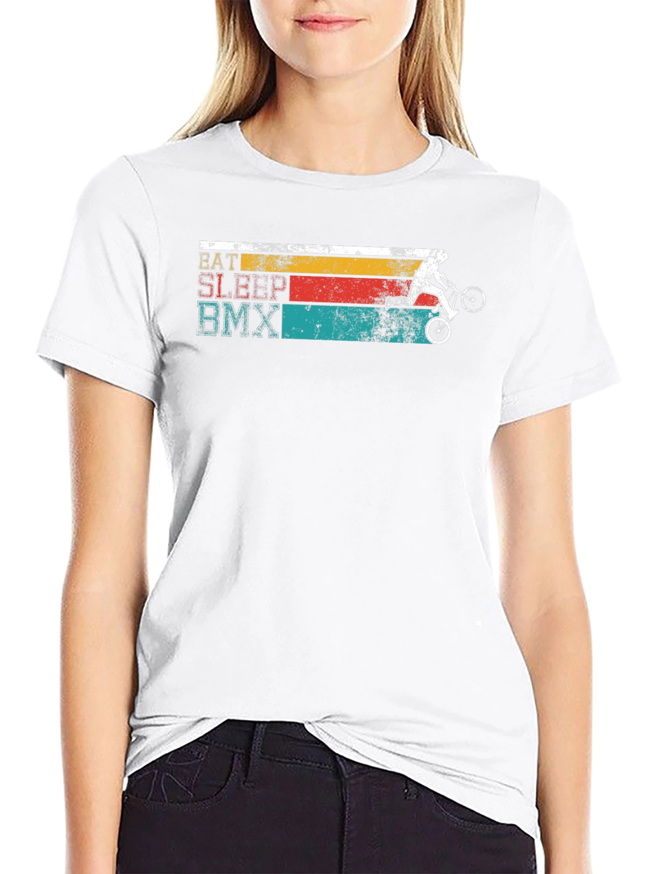 Eat Sleep BMX T-Shirt - Retro Style