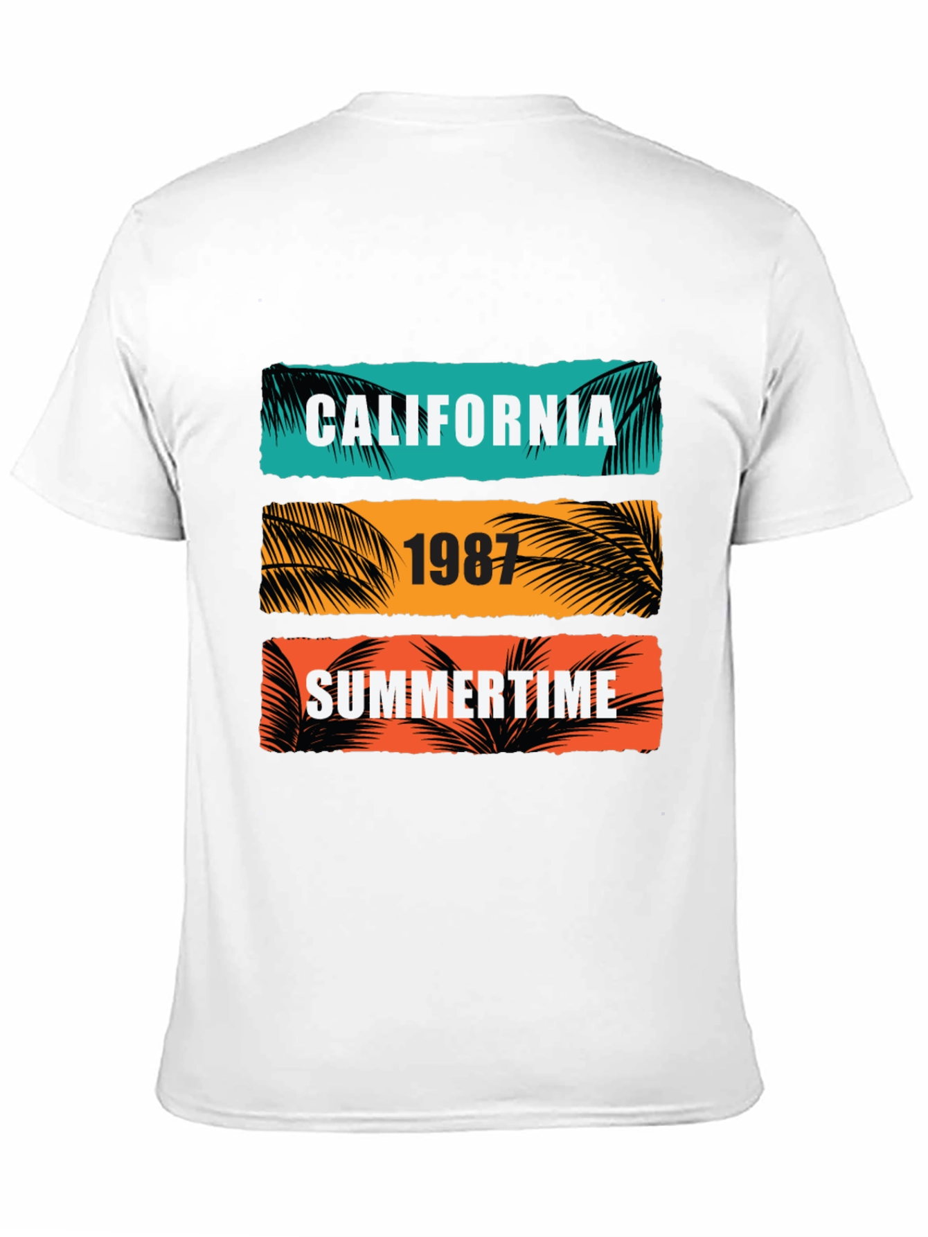 California Summertime Graphic Tee - Retro 1987 Design