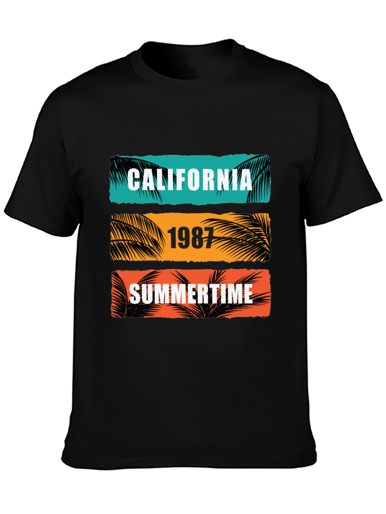 California Summertime Graphic Tee - Retro 1987 Design
