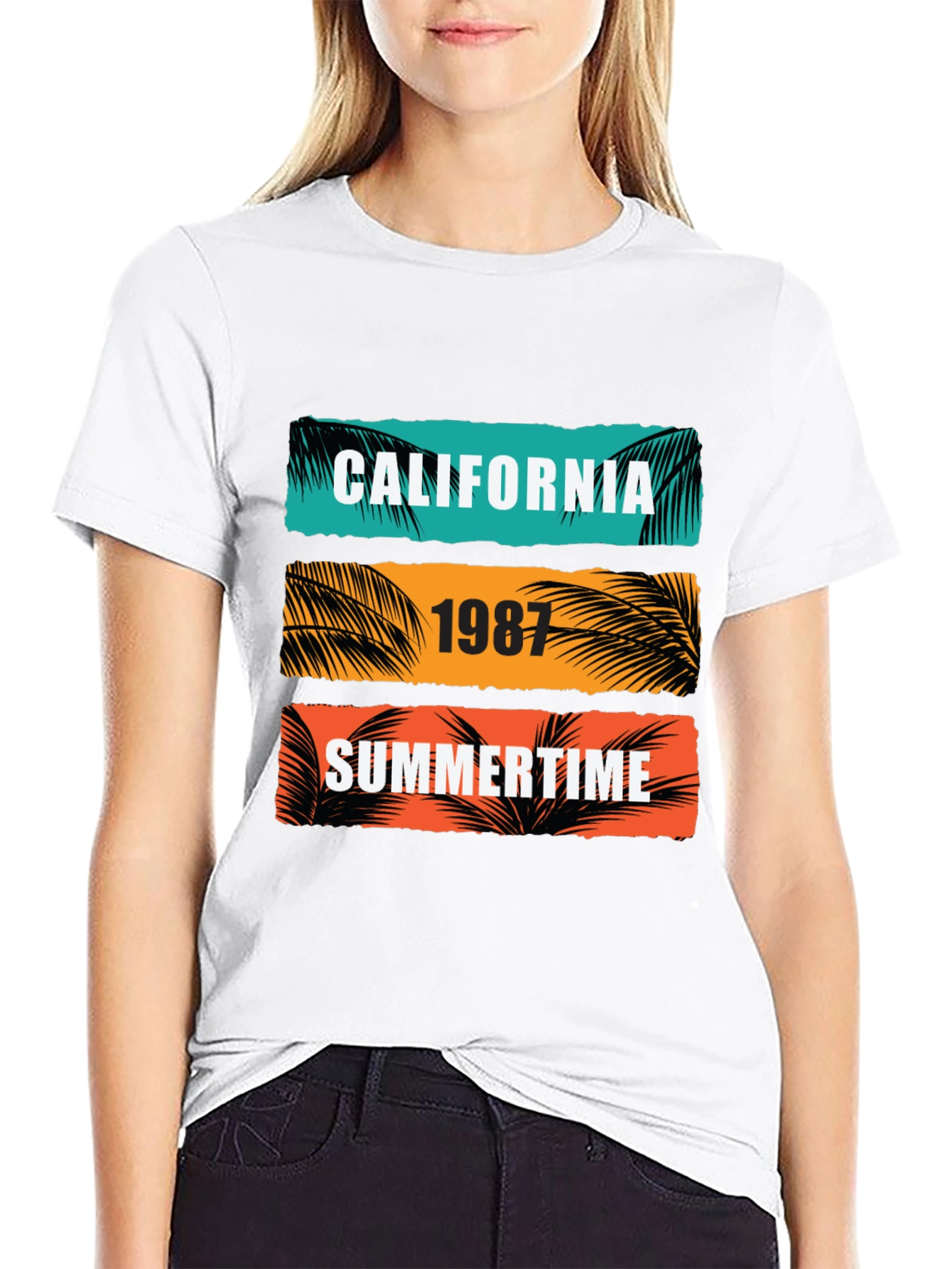 California Summertime Graphic Tee - Retro 1987 Design