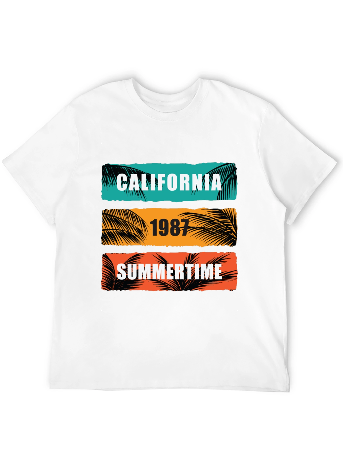 California Summertime Graphic Tee - Retro 1987 Design