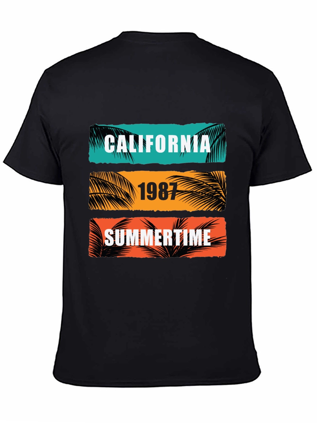 California Summertime Graphic Tee - Retro 1987 Design