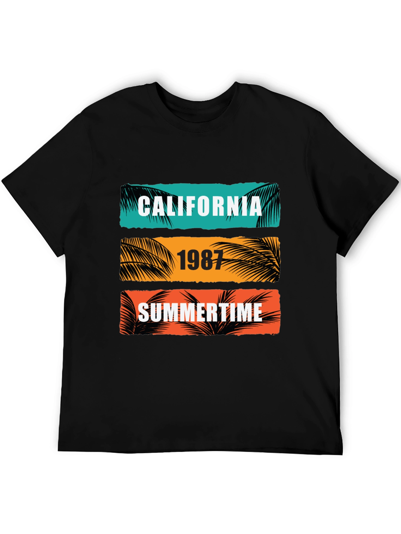 California Summertime Graphic Tee - Retro 1987 Design