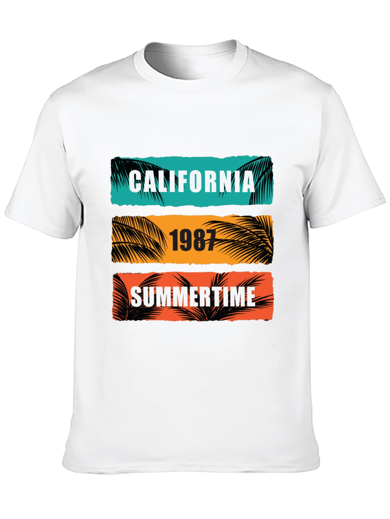 California Summertime Graphic Tee - Retro 1987 Design