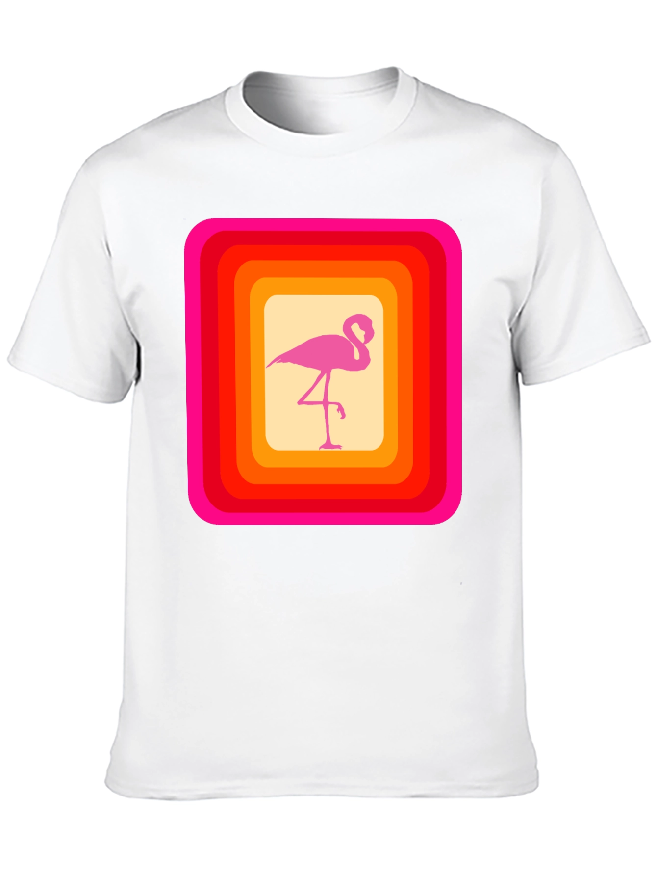 Retro Flamingo Graphic T-Shirt