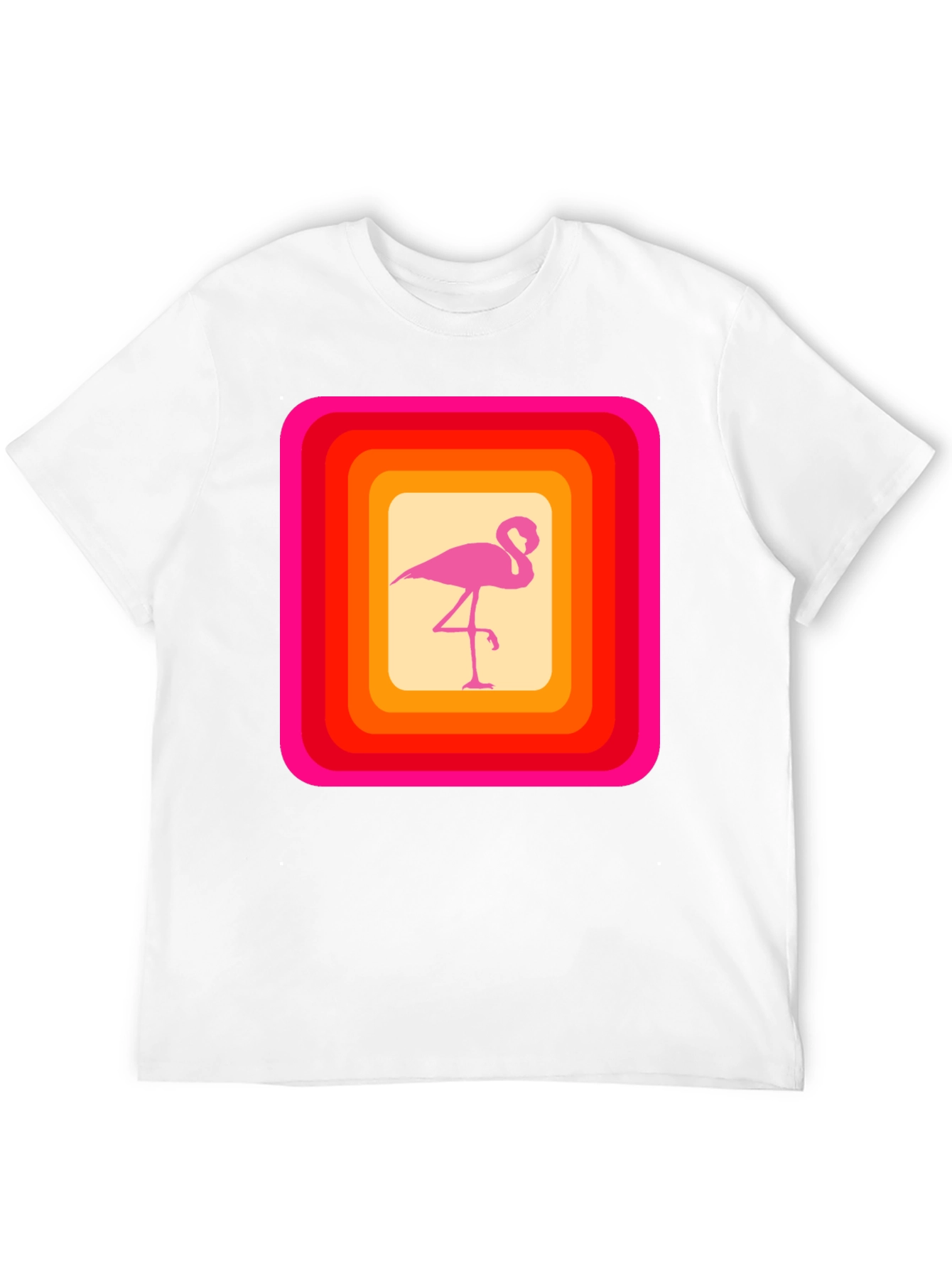 Retro Flamingo Graphic T-Shirt