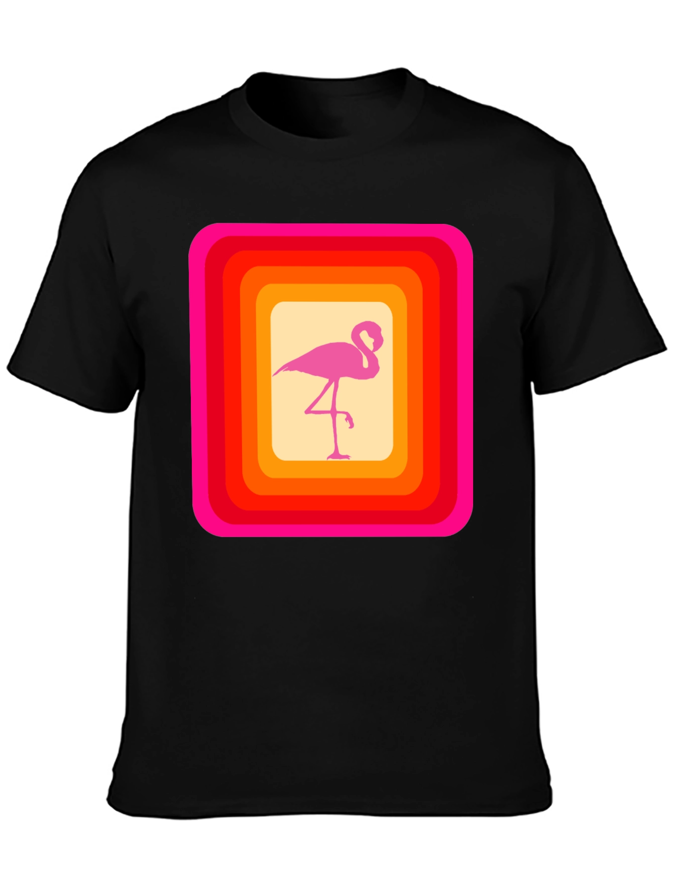 Retro Flamingo Graphic T-Shirt