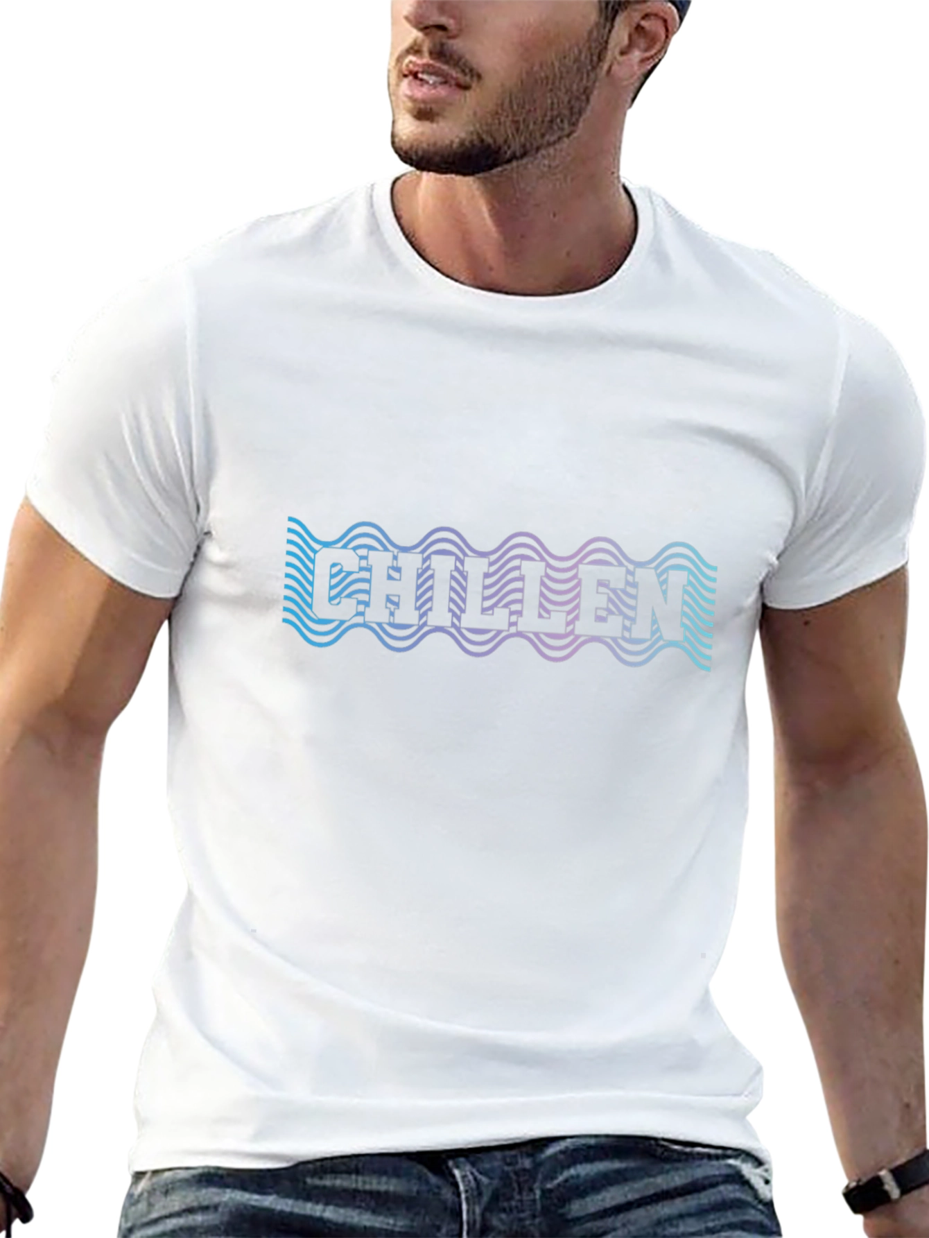 Chilllen Wavy Text T-Shirt