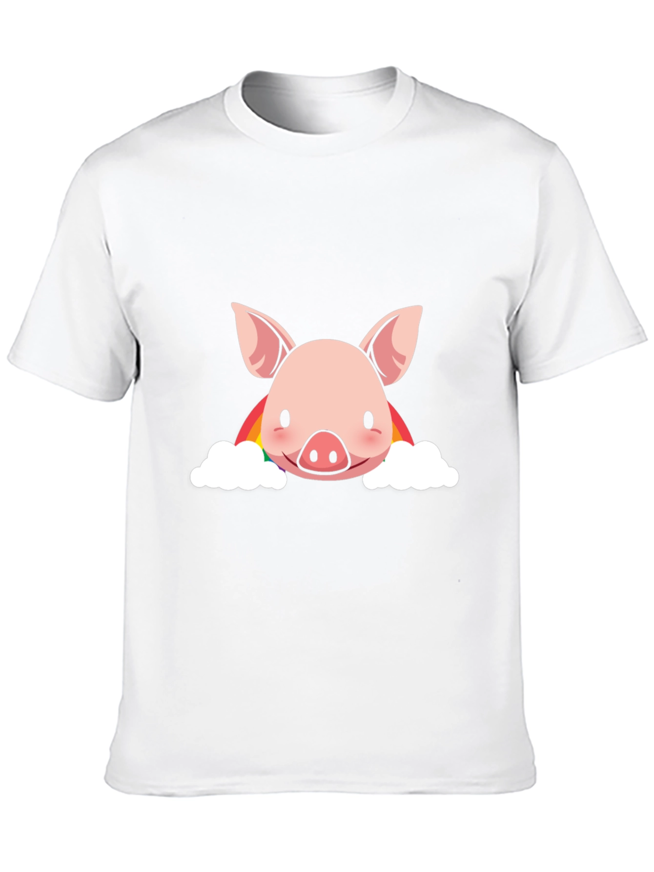 Rainbow Pig Graphic T-Shirt