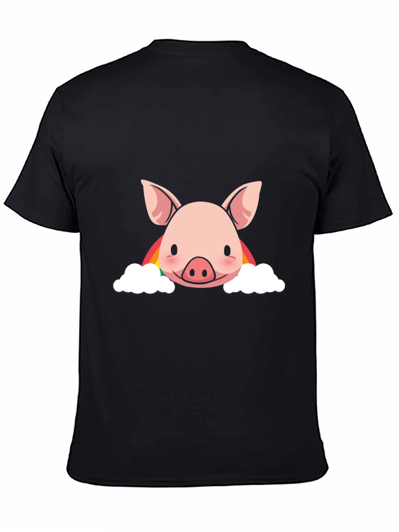 Rainbow Pig Graphic T-Shirt