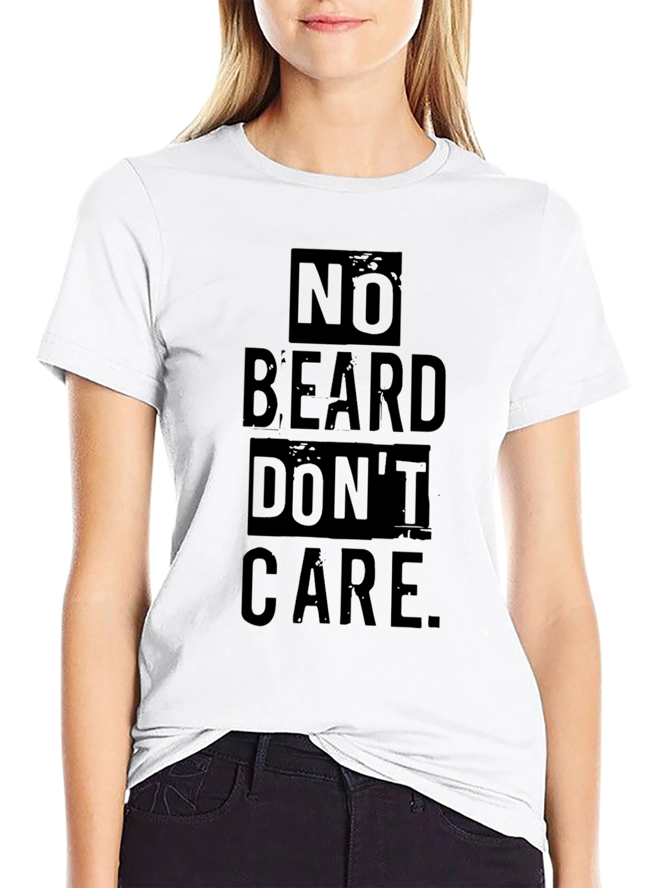 No Beard Dont Care Graphic Tee - Black