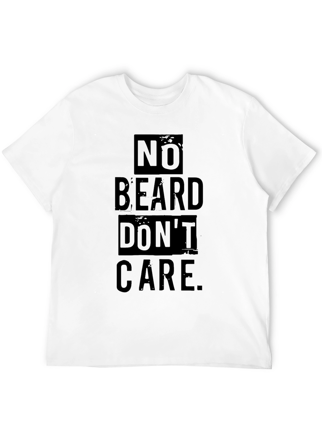 No Beard Dont Care Graphic Tee - Black