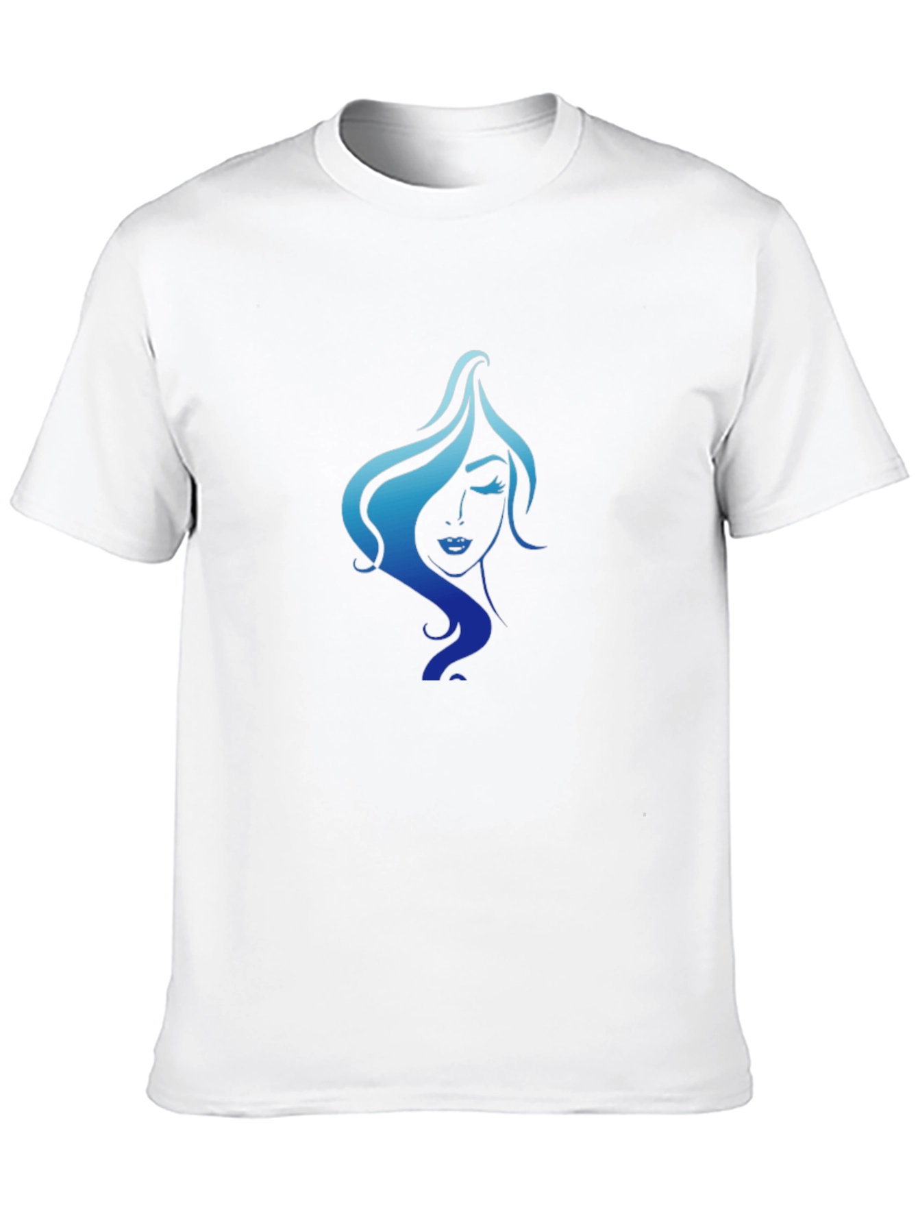 Elegant Woman Graphic Tee - Black Cotton T-Shirt