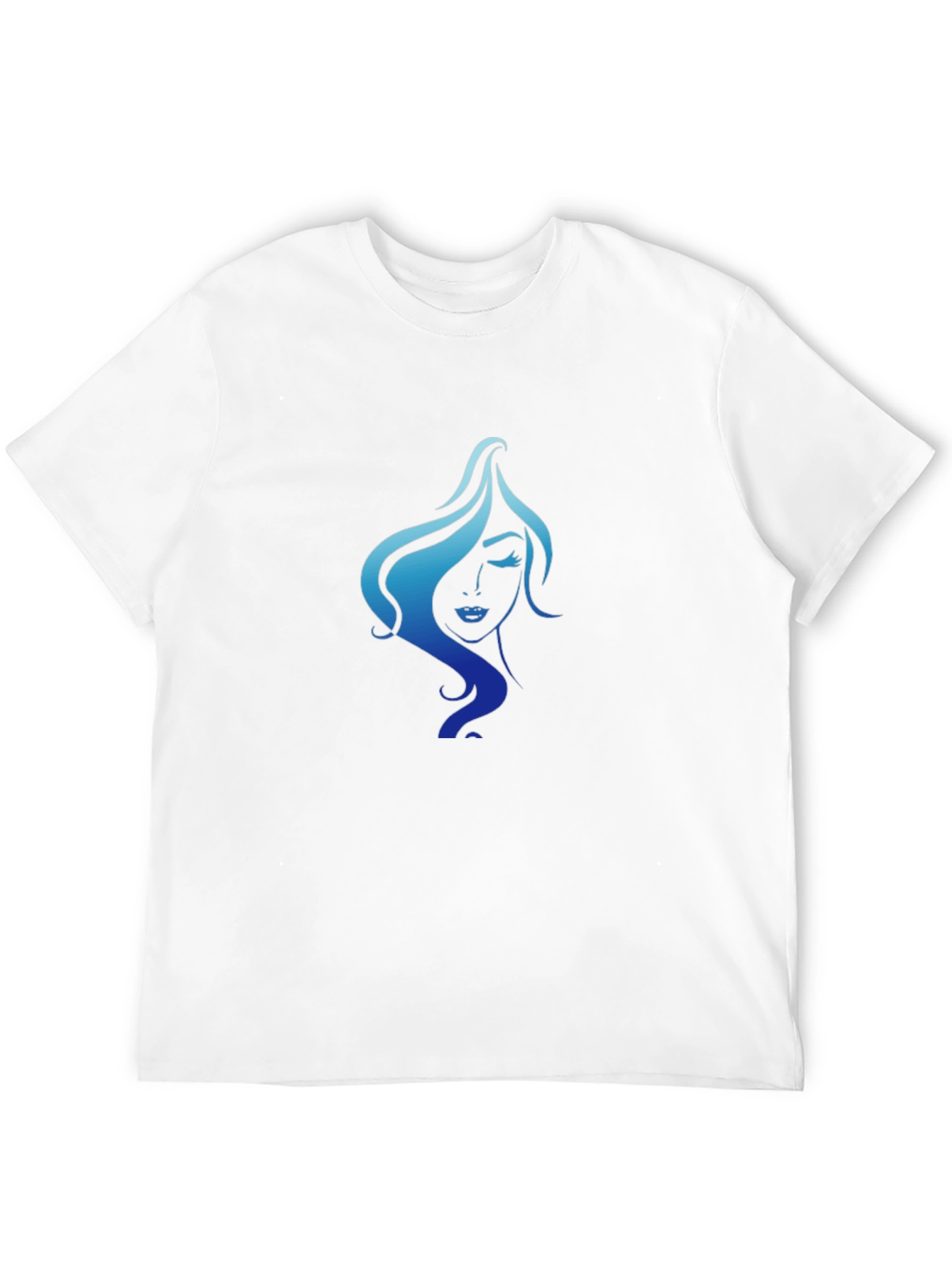 Elegant Woman Graphic Tee - Black Cotton T-Shirt