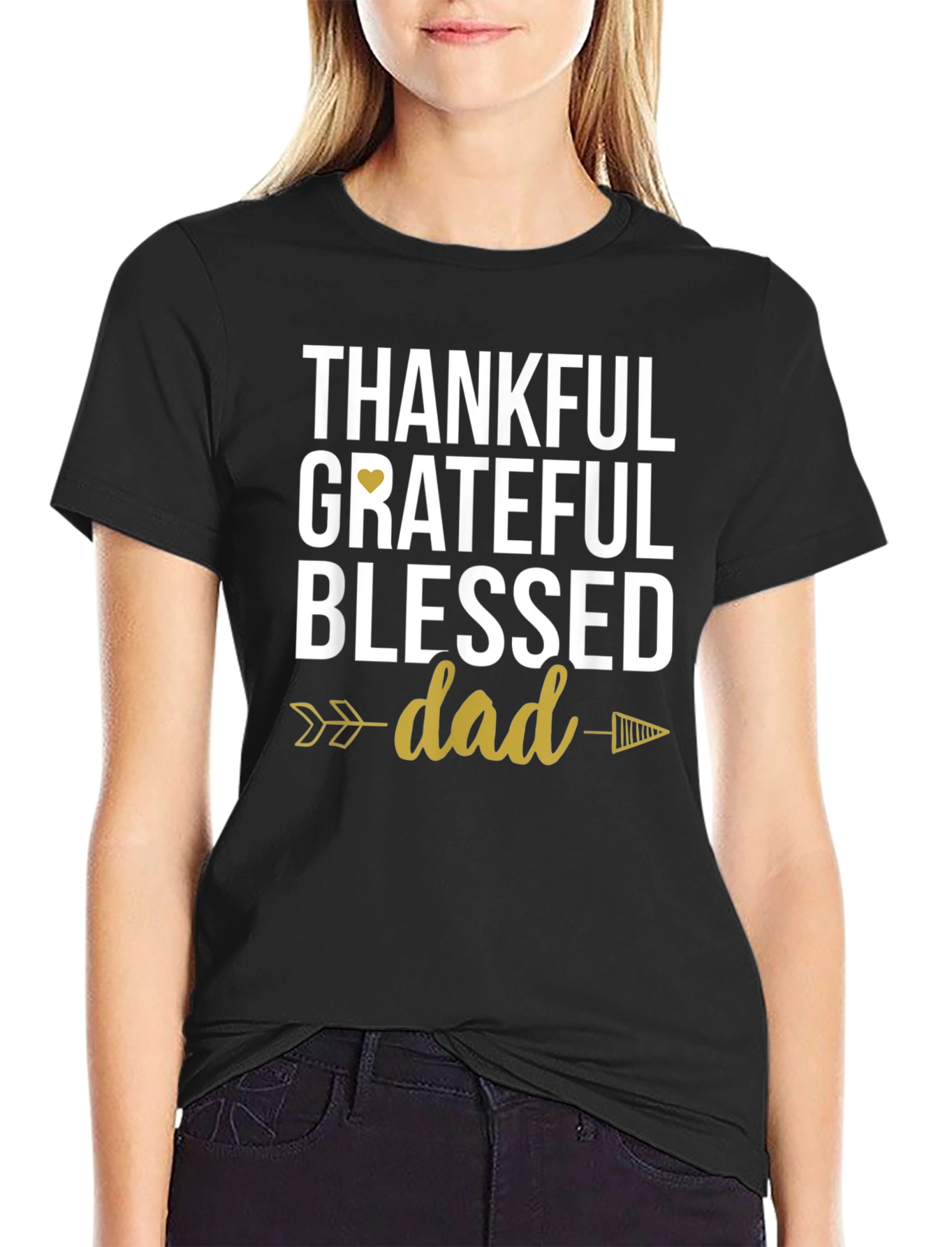 Thankful Grateful Blessed Dad T-Shirt