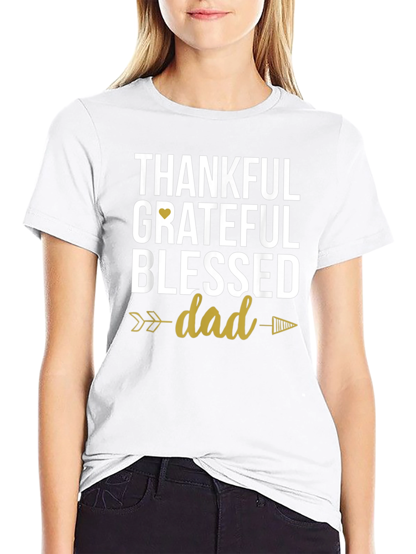 Thankful Grateful Blessed Dad T-Shirt
