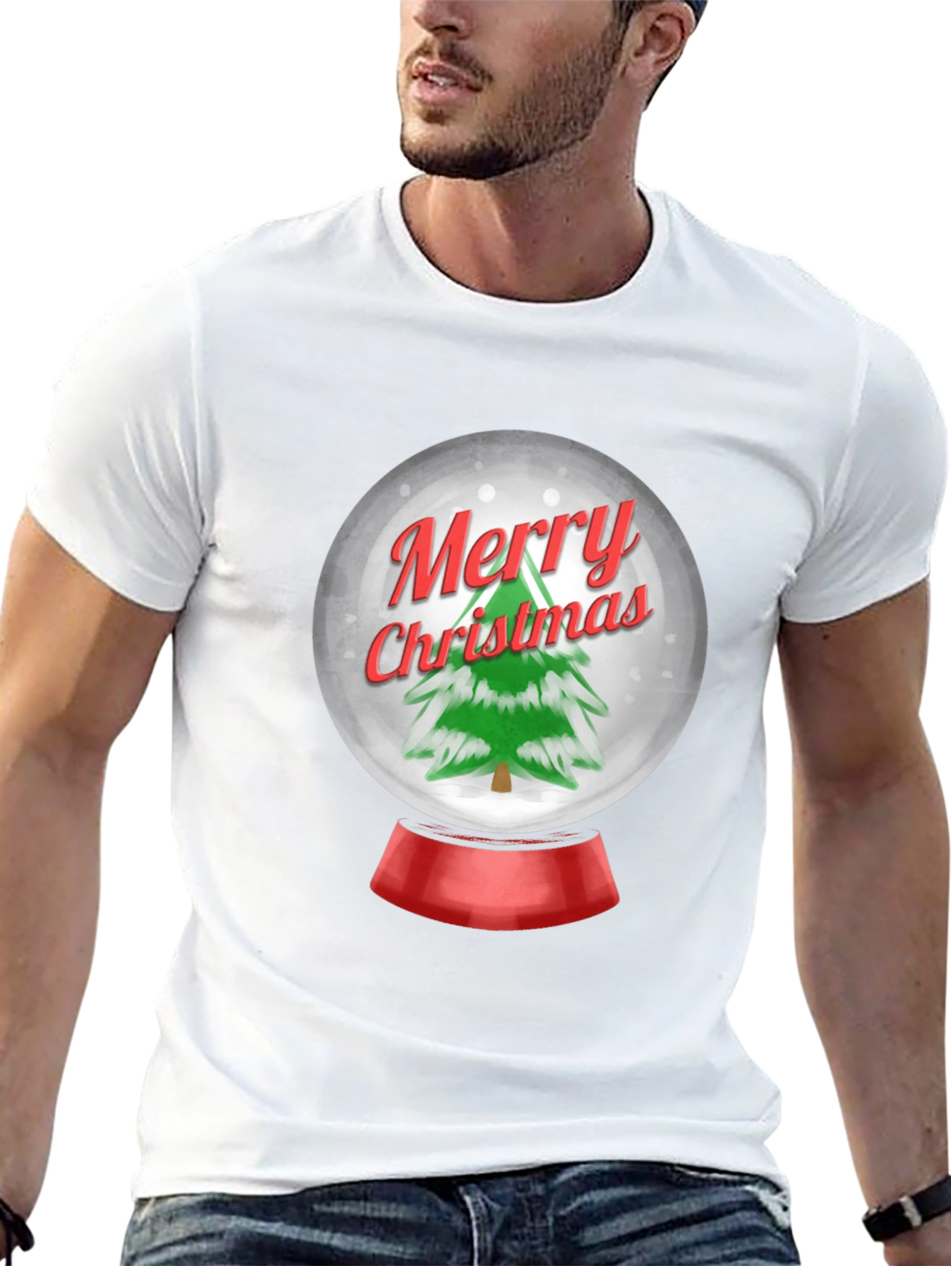 Festive Christmas Snow Globe T-Shirt