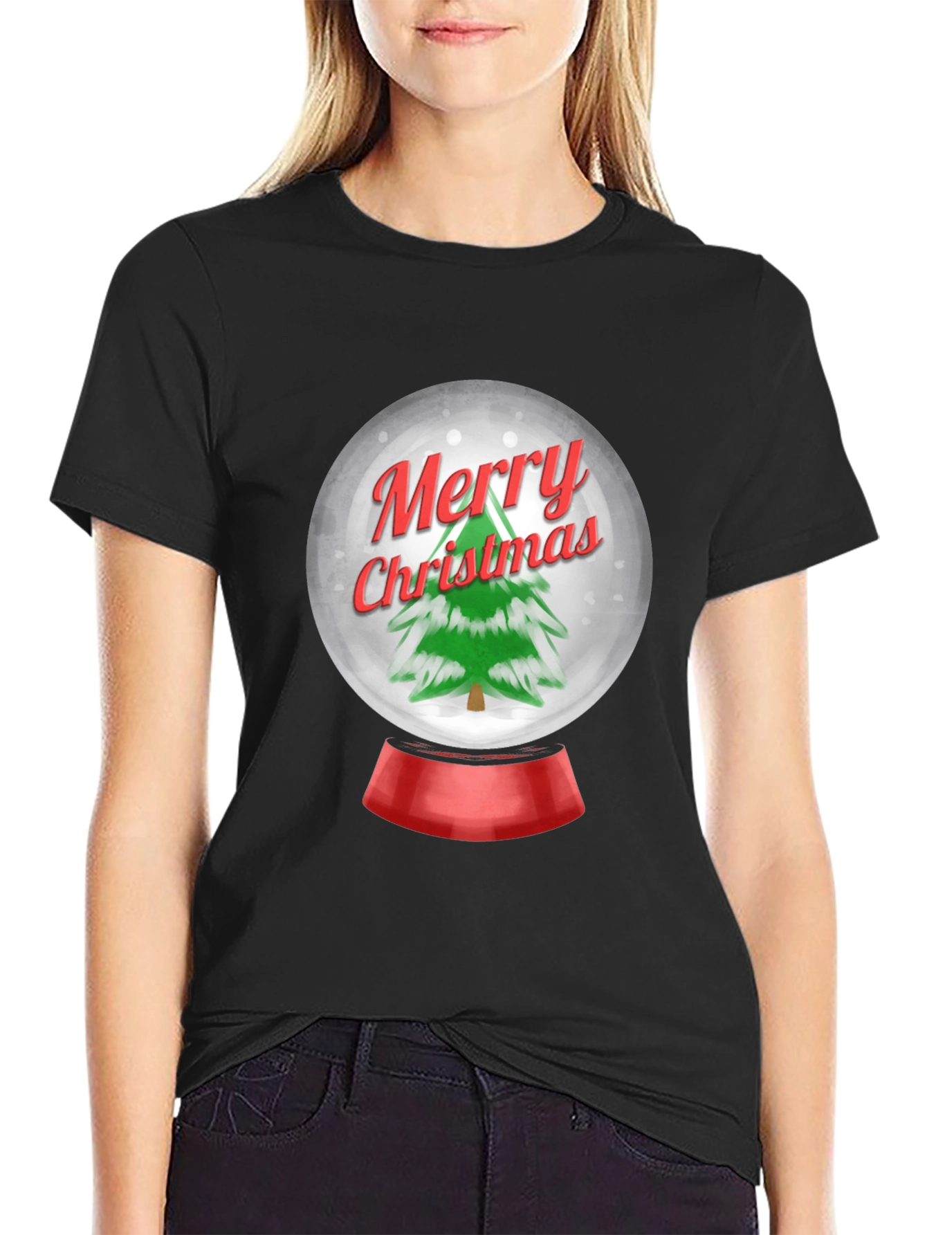 Festive Christmas Snow Globe T-Shirt