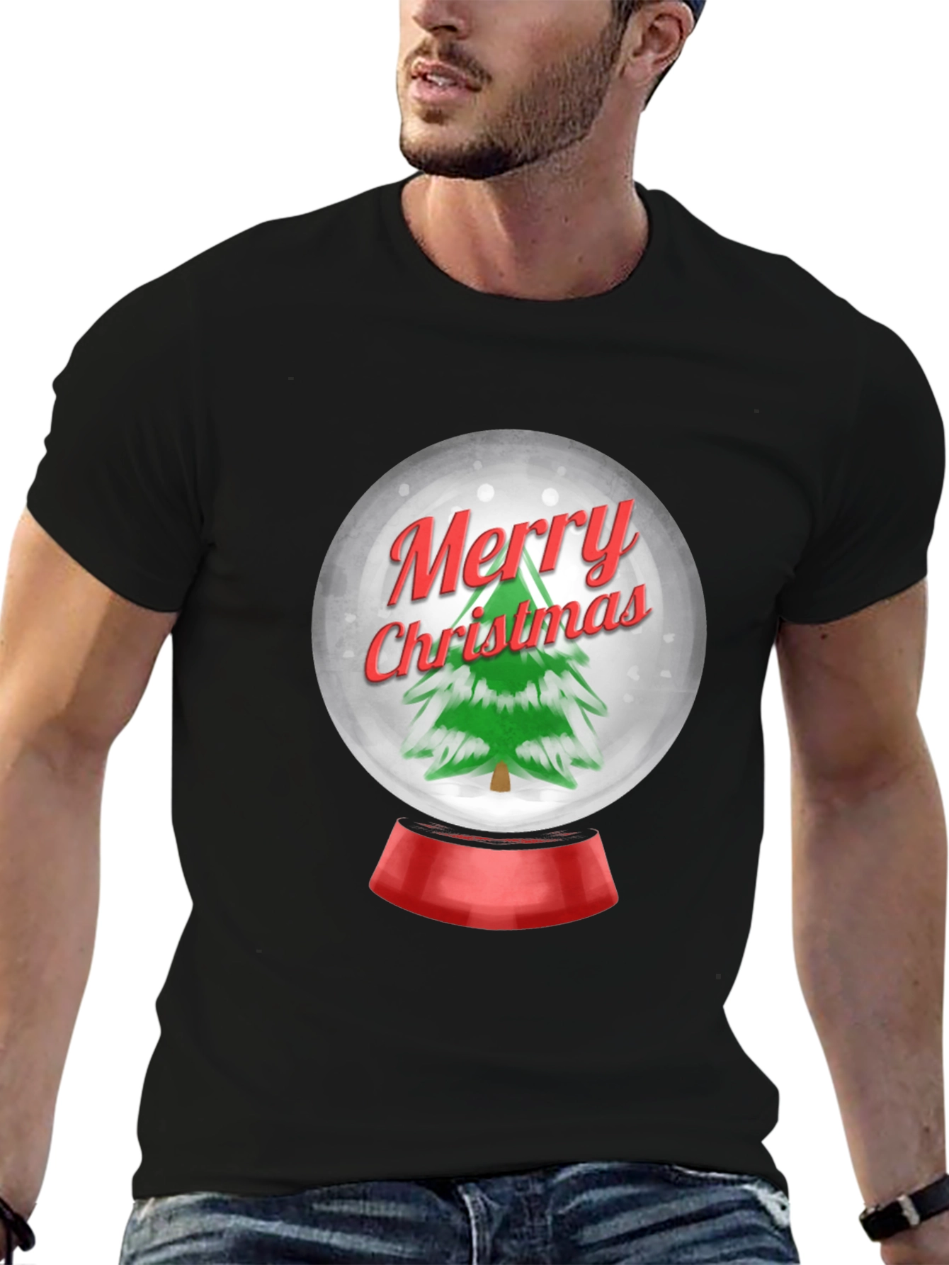 Festive Christmas Snow Globe T-Shirt