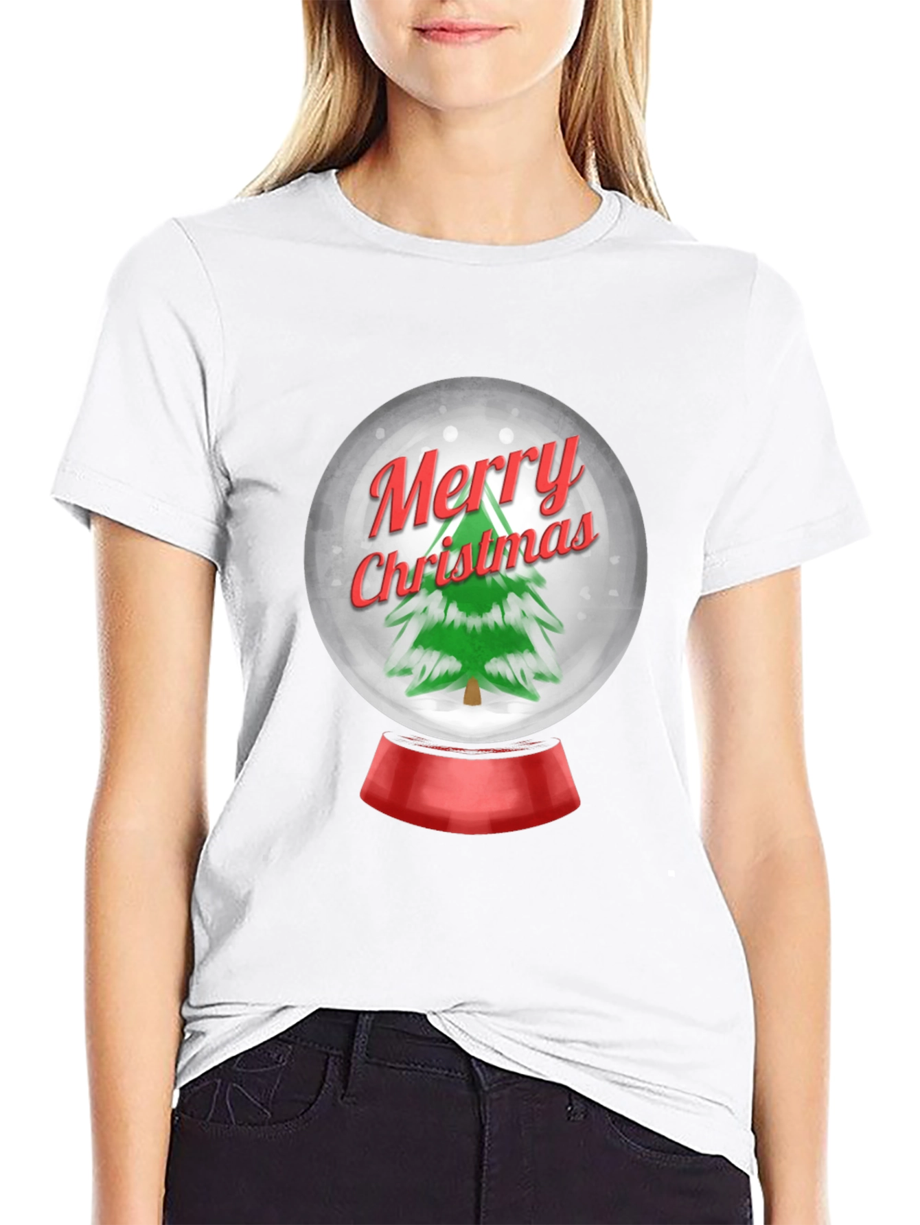 Festive Christmas Snow Globe T-Shirt