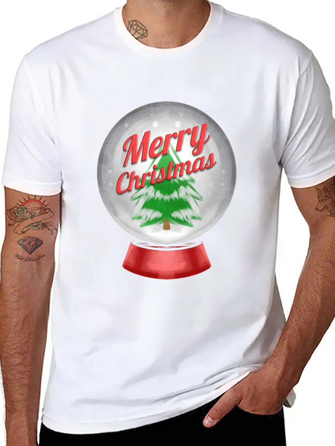 Festive Christmas Snow Globe T-Shirt